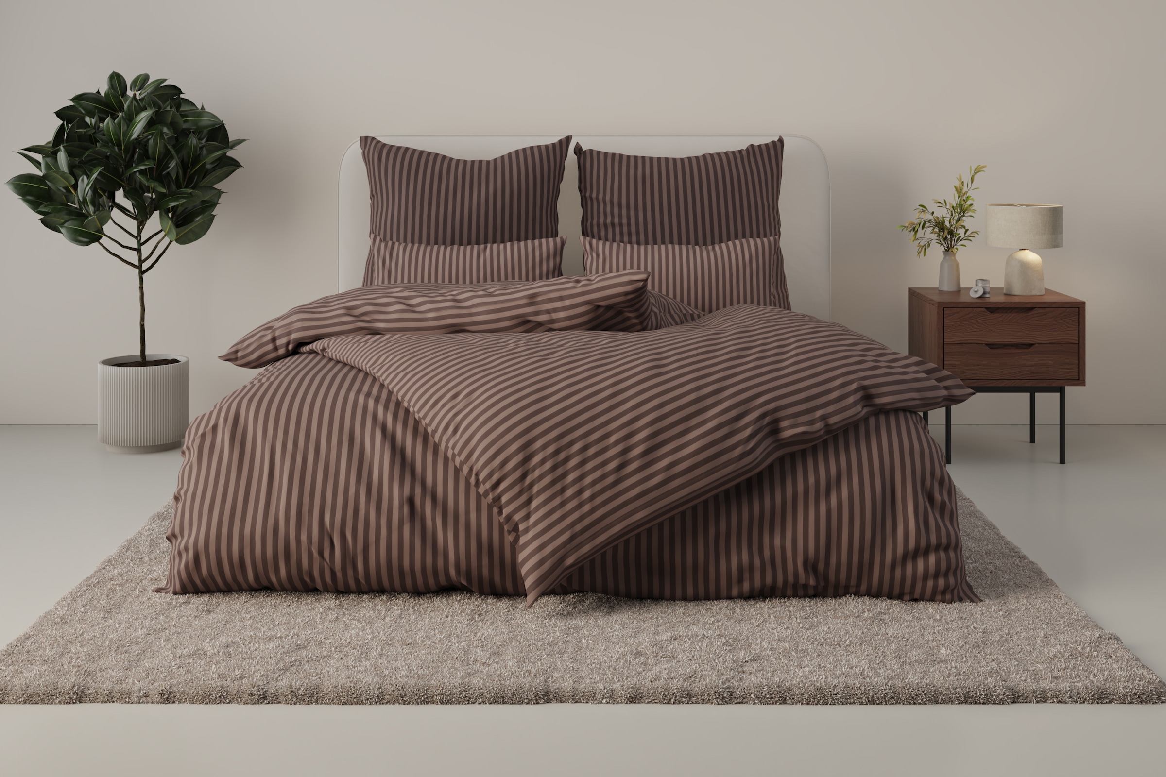 Bruno Banani Bettwäsche »Jassen«, moderne Bettwäsche aus Baumwolle, Bettwäs günstig online kaufen