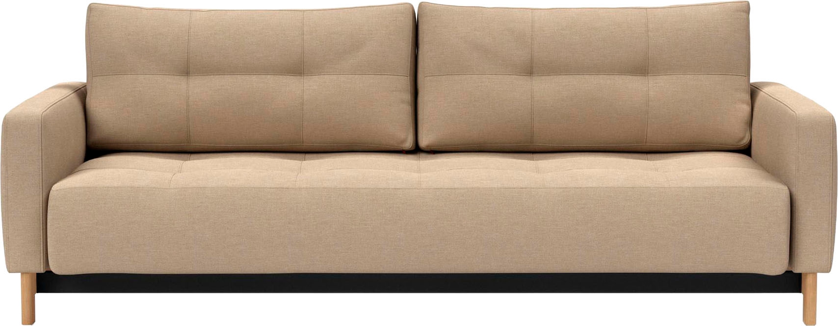 INNOVATION LIVING ™ Schlafsofa »Pyxis, 3-Sitzer Sofa mit extrabreiter Bettfunktion, Skandi-Design« Multifunktionssofa, extrabequem durch Taschenfederkern, Dauerschläfer