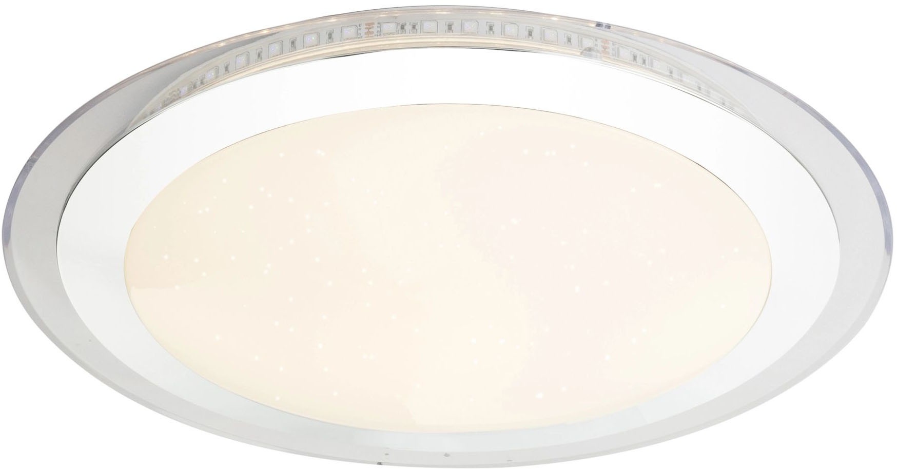 GLOBO LIGHTING LED Deckenleuchte »NICOLE II«, Leuchtmittel LED-Modul | LED fest integriert, Deckenlampe, Farbwechsel Rot-Grün-Blau, rund, Durchmesser 42,5cm