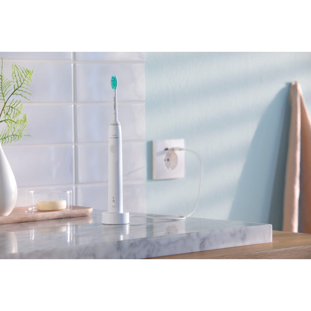 Philips Sonicare Elektrische Zahnbürste »Series 3100 HX3675/13«, 2 St. Aufsteckbürsten