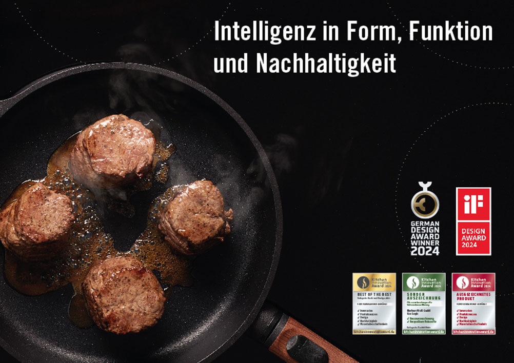 WOLL MADE IN GERMANY Bräter »Eco Logic QXR, mit Deckel und Silikongriffen«, Aluminiumguss, (4 tlg.), PFAS-freie Diamond-QXR - Beschichtung