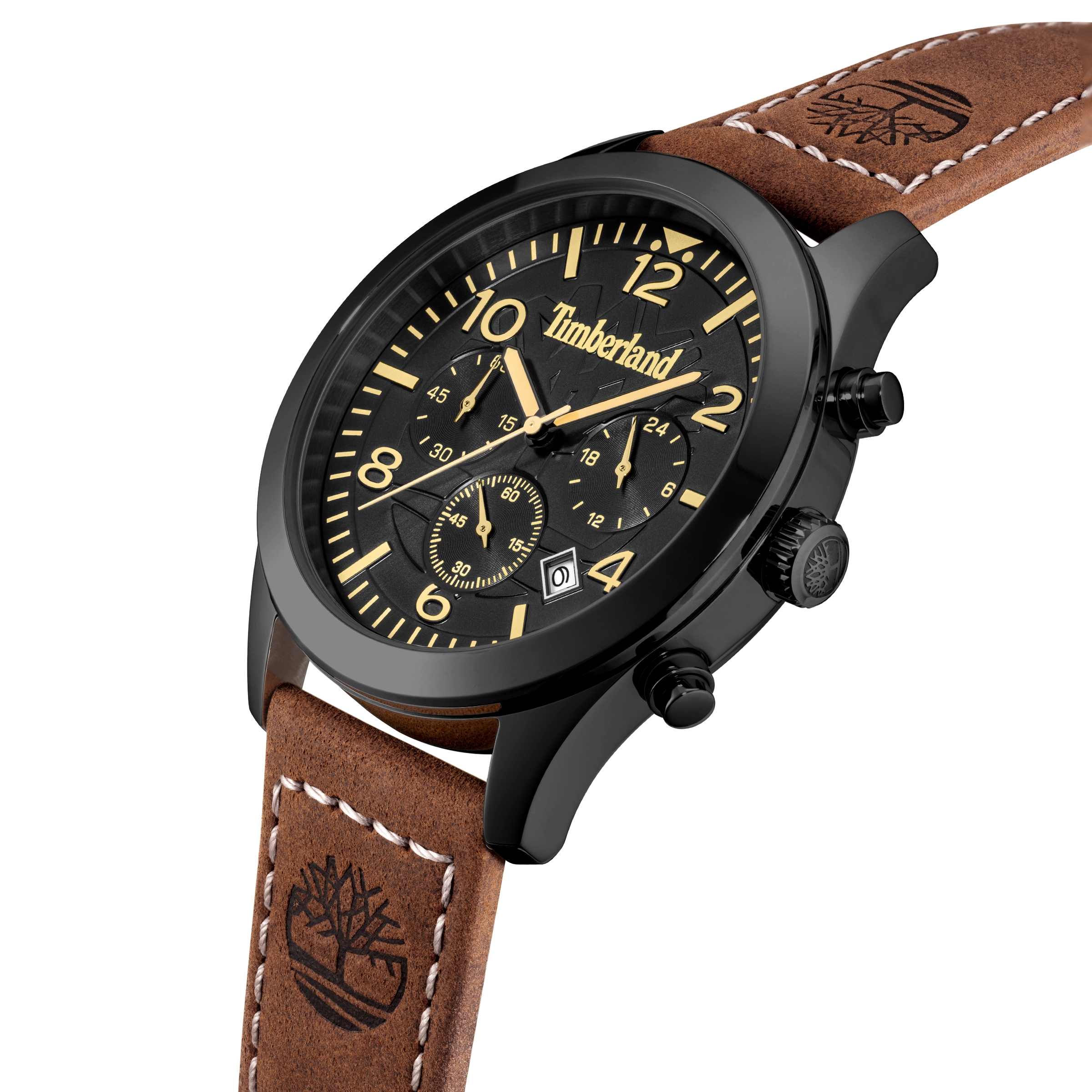 Timberland Chronograph »Killington Peak« Quarzuhr, Armbanduhr, Herrenuhr, Lederarmband, analog, Tag