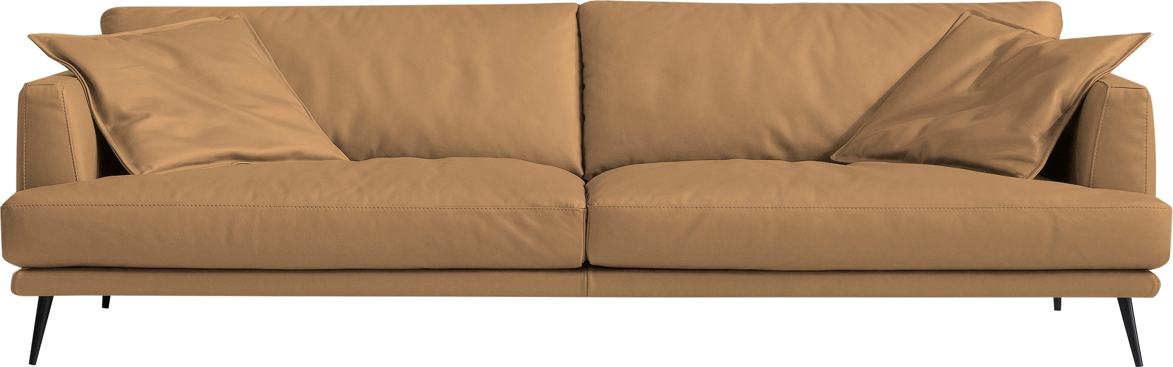Egoitaliano 2,5-Sitzer »Sophia, Designsofa mit extrakomfortablem Sitzkomfort«, Daunenfederung, inkl. 2 Kissen