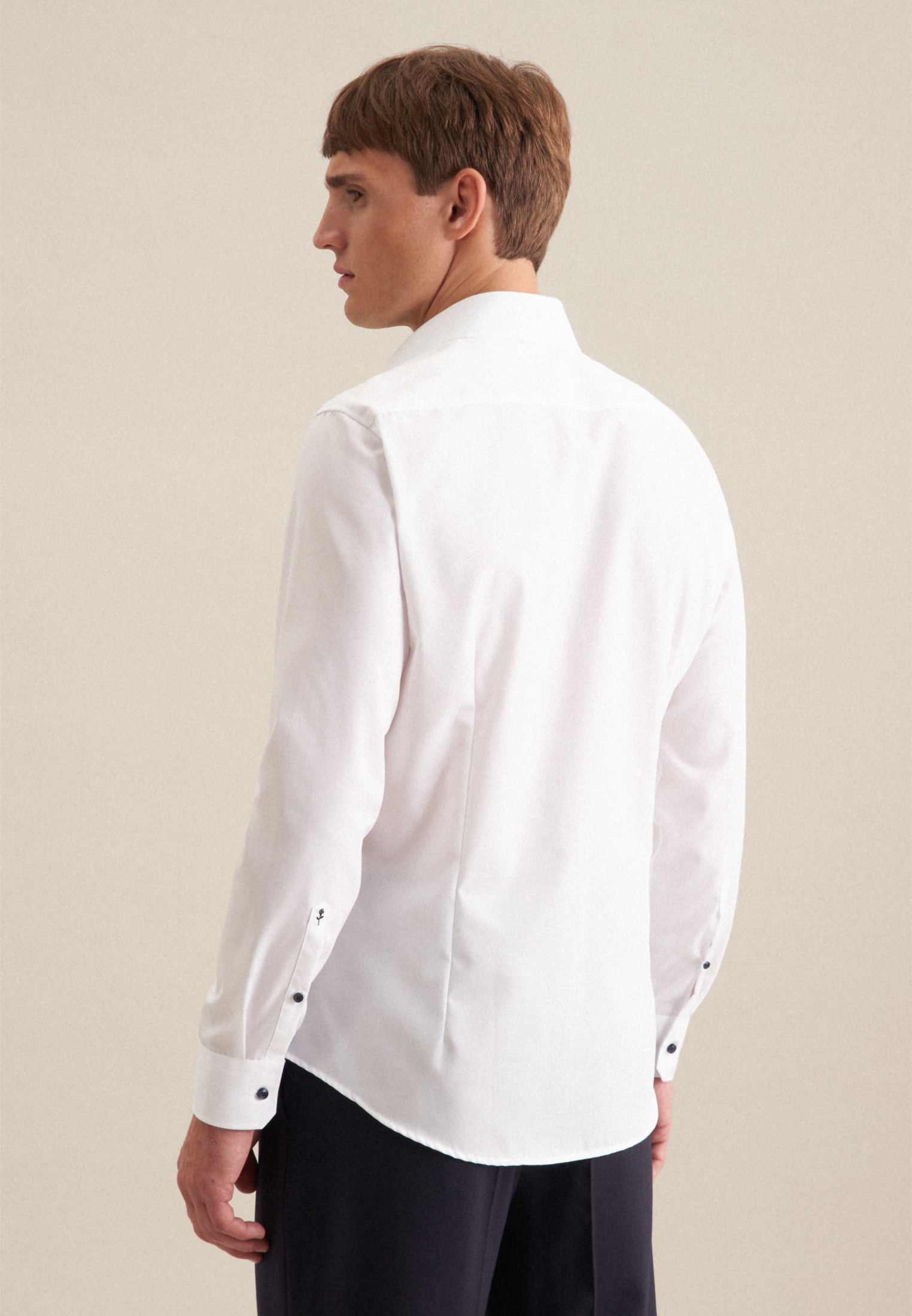 seidensticker Businesshemd »Slim«, Slim Extra langer Arm Kentkragen Uni