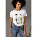 Aniston CASUAL T-Shirt, Frontdruck mit Statement-Schriftzug