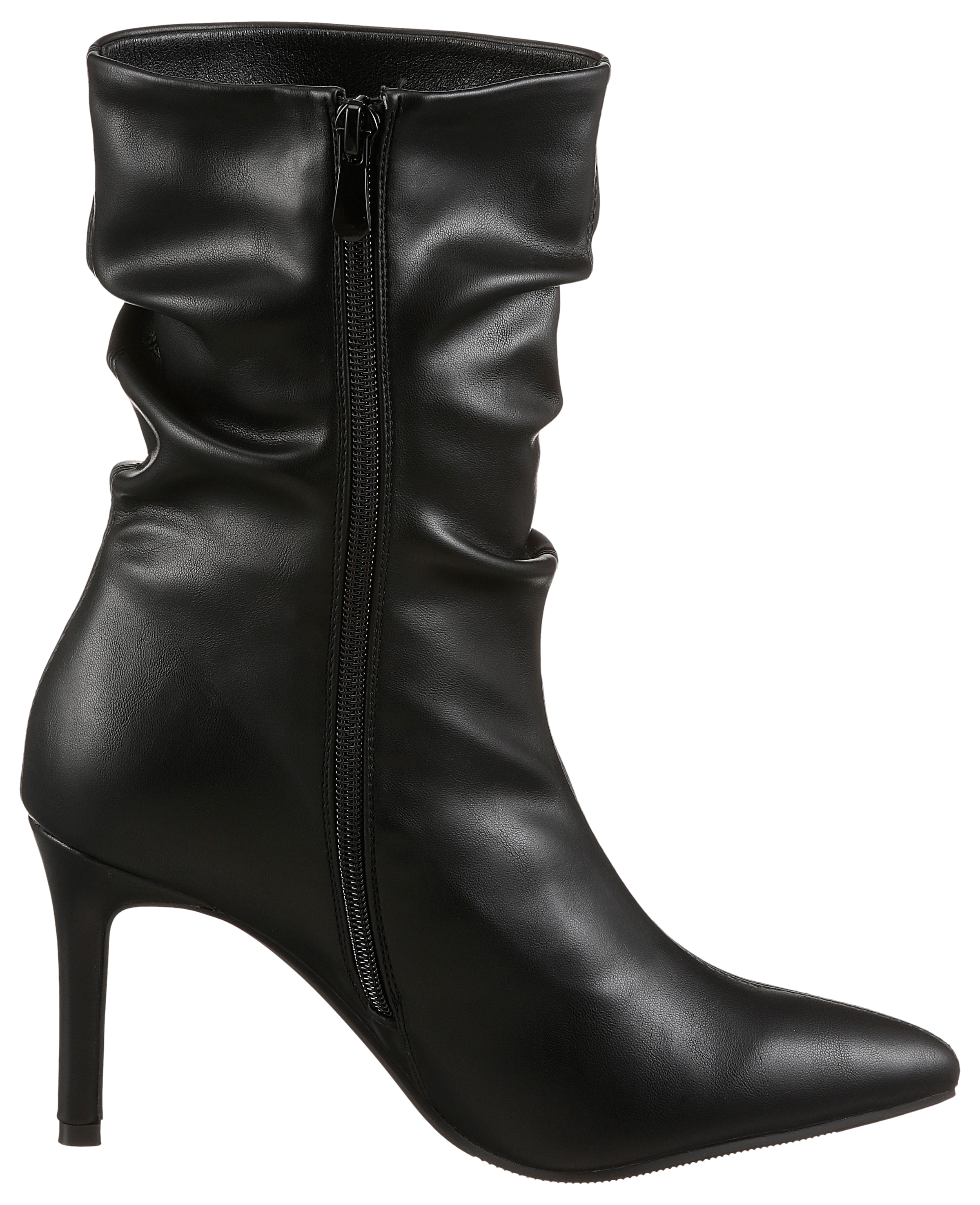 Aniston SHOES Stiefelette, mit Raffungen am slouchy Schaft - NEUE KOLLEKTION