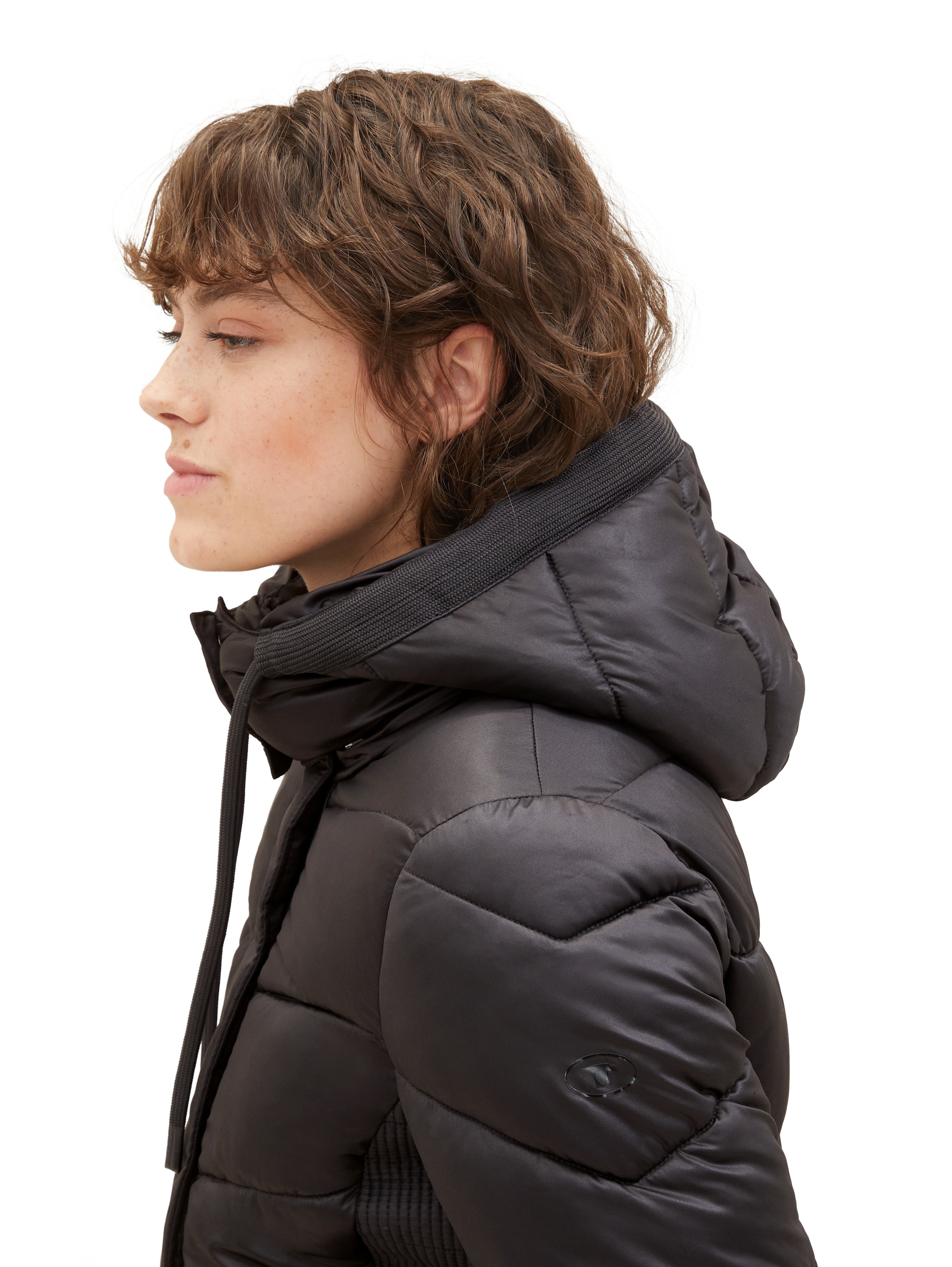 TOM TAILOR Steppjacke, mit Kapuze, mit recyceltem Polyester