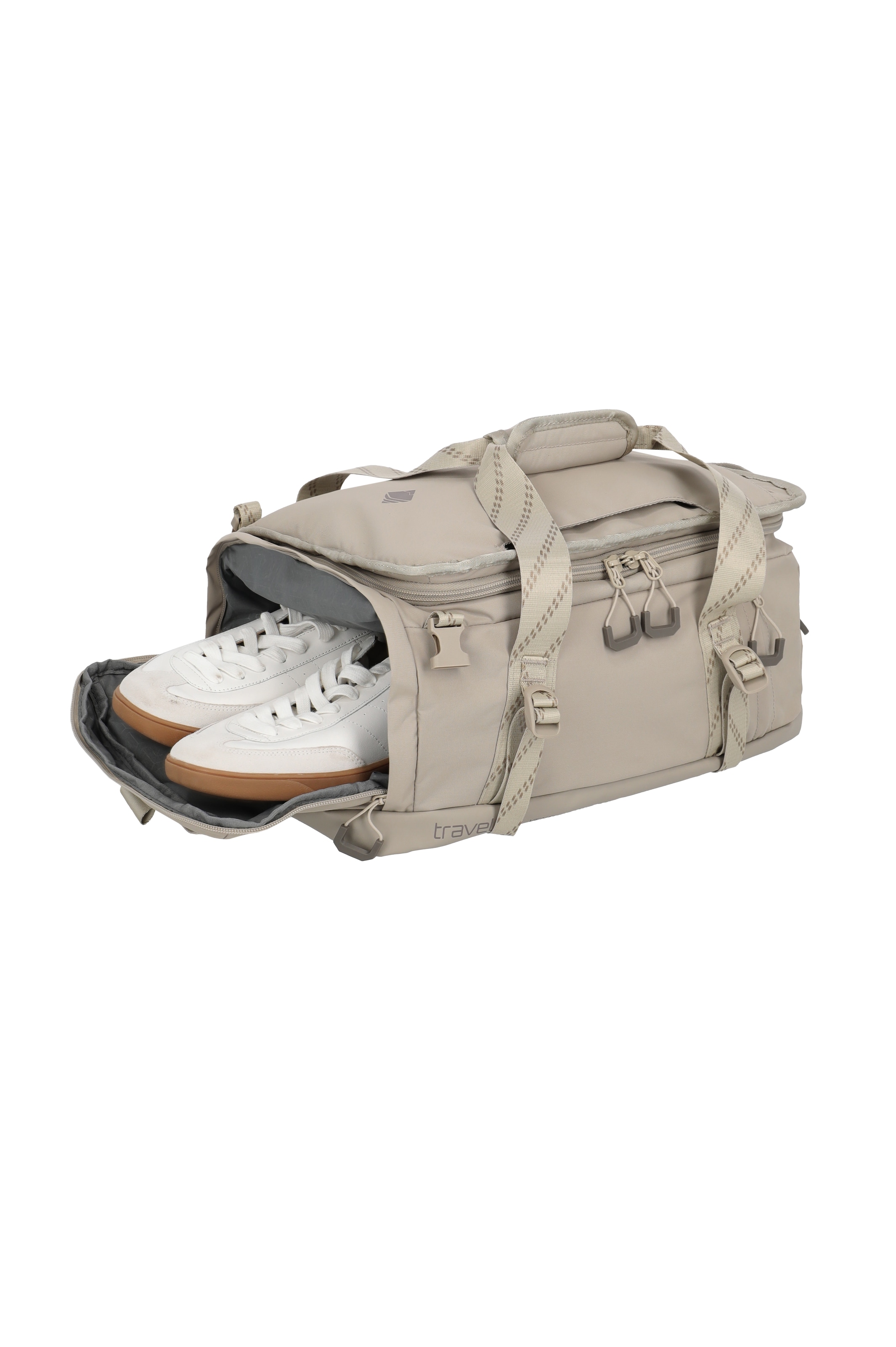travelite Reisetasche »VENTURE LINE Duffle Bag« aus robustem Nylon mit flexiblen Trageoptionen und Schuhfach