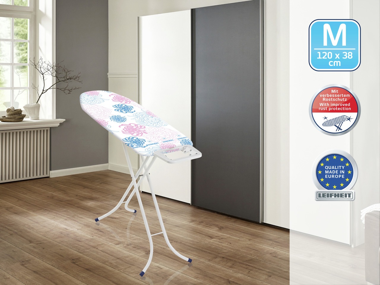 Leifheit Bügelbrett »Classic M Basic«, Bügelfläche 120 cmx38 cm, Bügelfläch günstig online kaufen