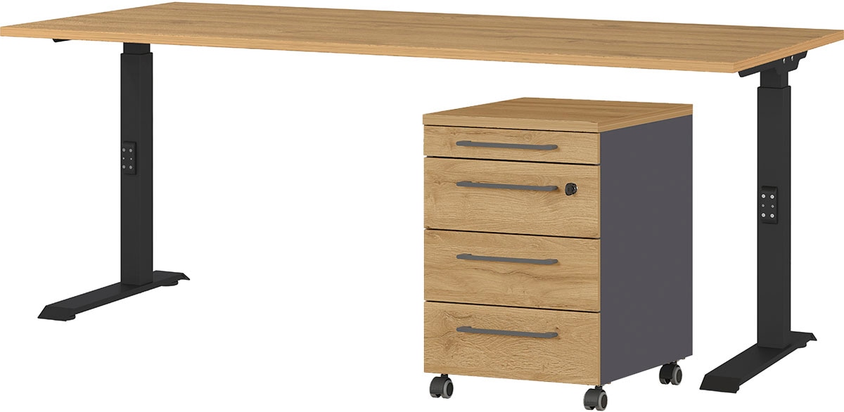 GERMANIA Büromöbel-Set »Agenda« Set bestehend aus höhenverstellbarem Schrei günstig online kaufen