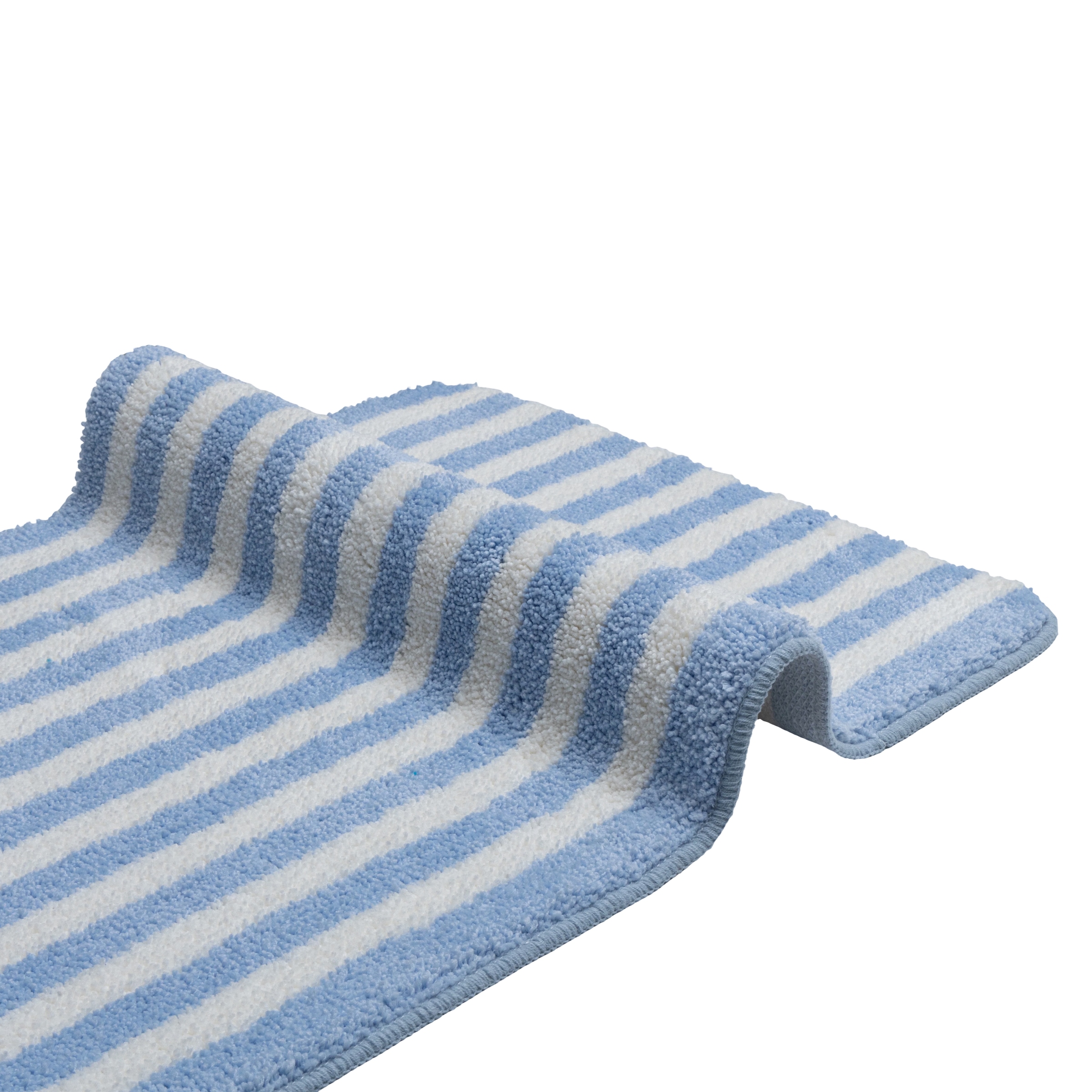 OTTO home Badematte »Streifen, Jannika, Badvorleger, Badezimmer Teppich« Höhe 12 mm rutschhemmend beschichtet fußbodenheizungsgeeignet | schnell trocknend Scandi, modern, gestreift, Badteppich, Badematten