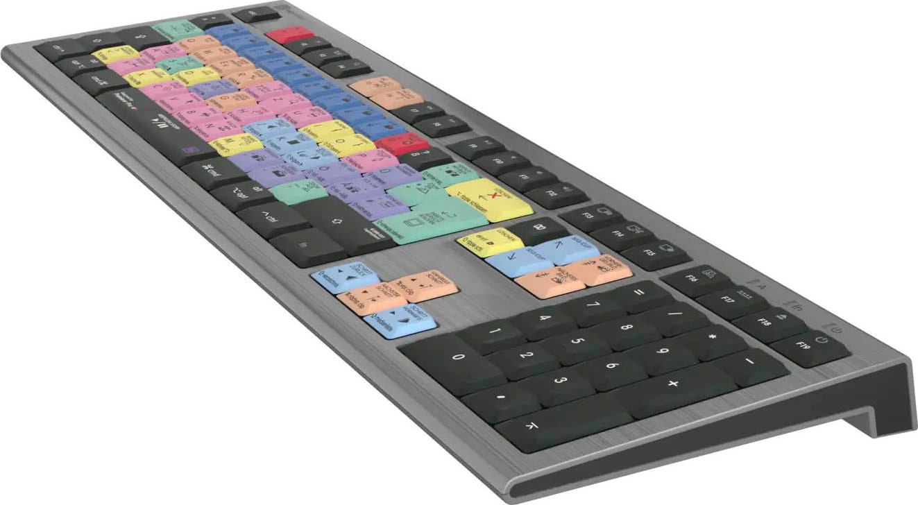 Logickeyboard Tastatur »Adobe Premiere Pro CC Astra 2 DE (Mac)«, (Ziffernblock-USB-Anschluss)