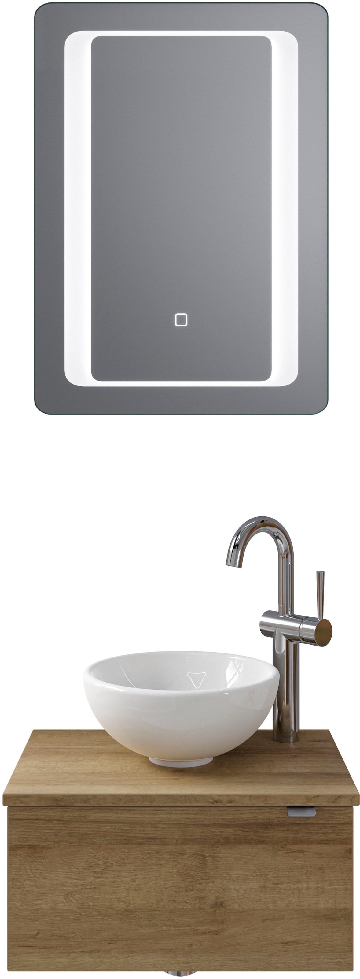 Saphir Badmöbel-Set »Serie 6915« 4 Stk. tlg. Gäste-Bad, 51 cm breit, mit LE günstig online kaufen