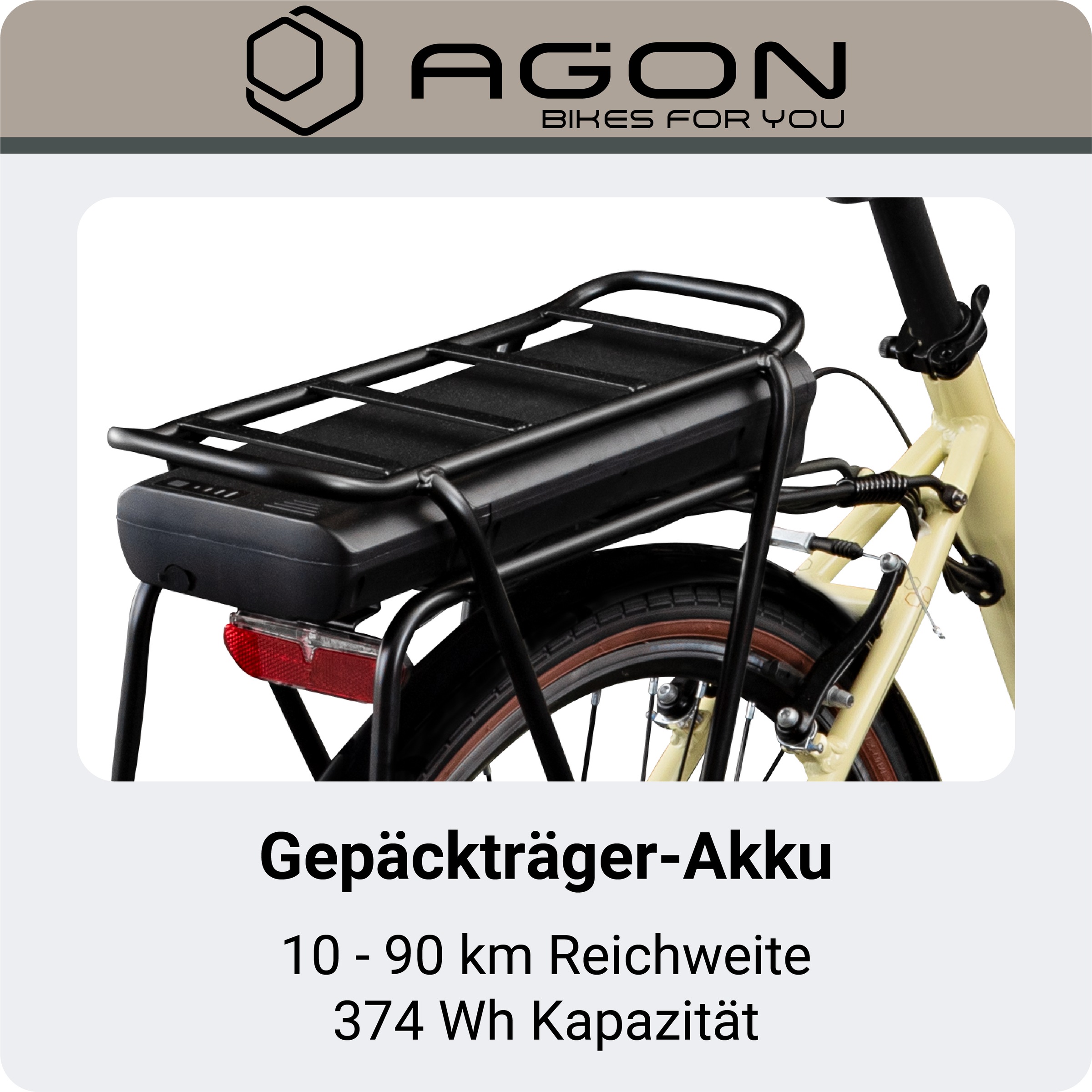 AGON »Assist« 3 Gang Nabenschaltung Frontmotor 250 W tiefer Einstieg