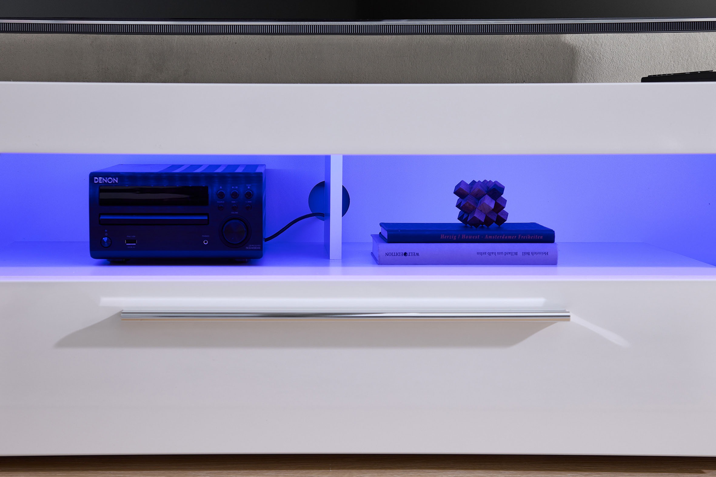 Stolkom TV-Schrank »Goal« Oberboden bis 25 kg belastbar, 1 Klappe mit Griff