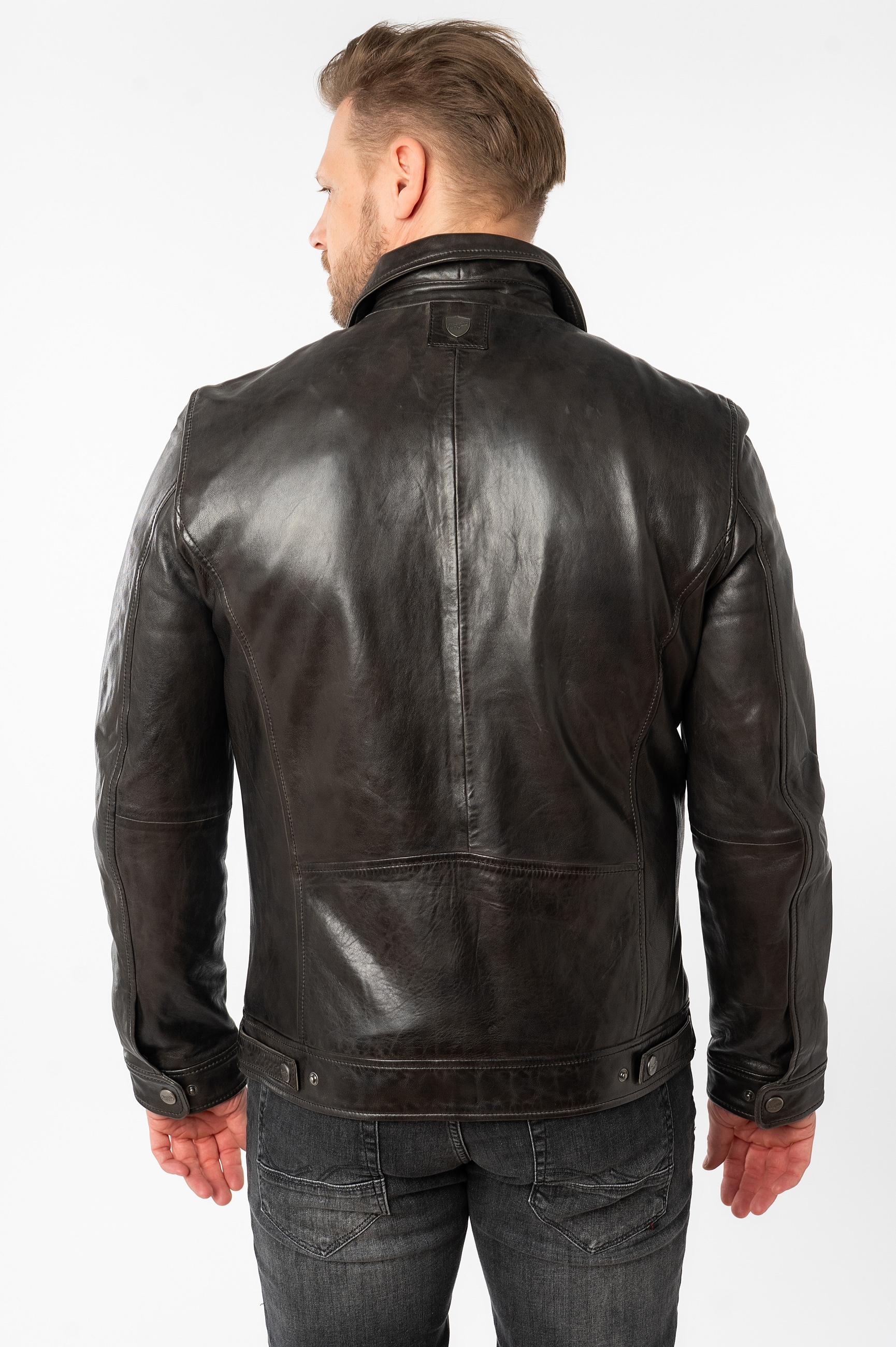 Mauritius Lederjacke »MMBerink« mit Umlegekragen