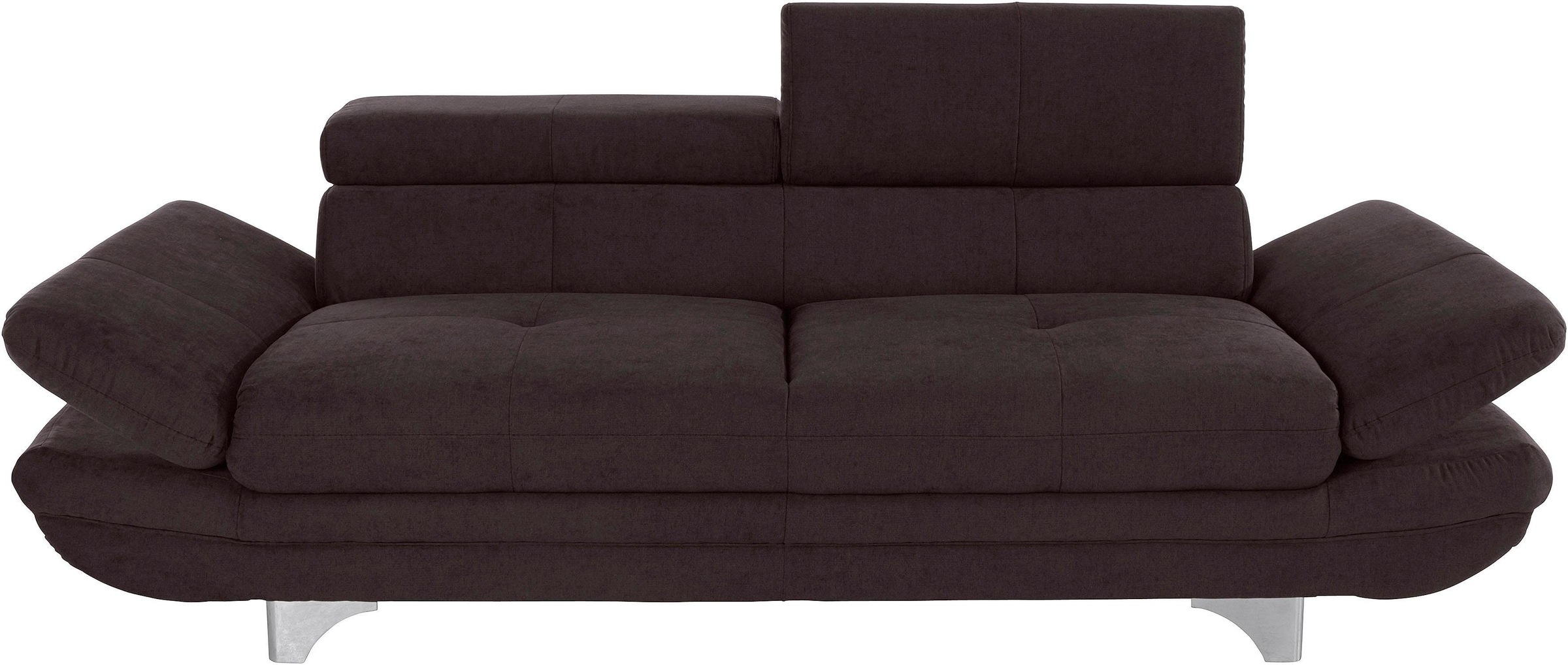 COTTA Polstergarnitur »Enterprise«, (Set), Set bestehend aus 2,5-Sitzer mit Arm- & Kopfteilverstellung & Hocker
