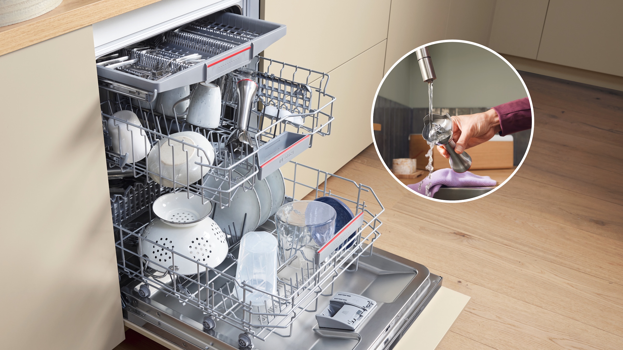 BOSCH Stabmixer »ErgoMaster Serie 8, MSM8M914, Doppelschneebesen, Spiralkabel, Becher« 1500 W 6 Klingen Edelstahl, Keramikkupplung, luftgekühlter Motor