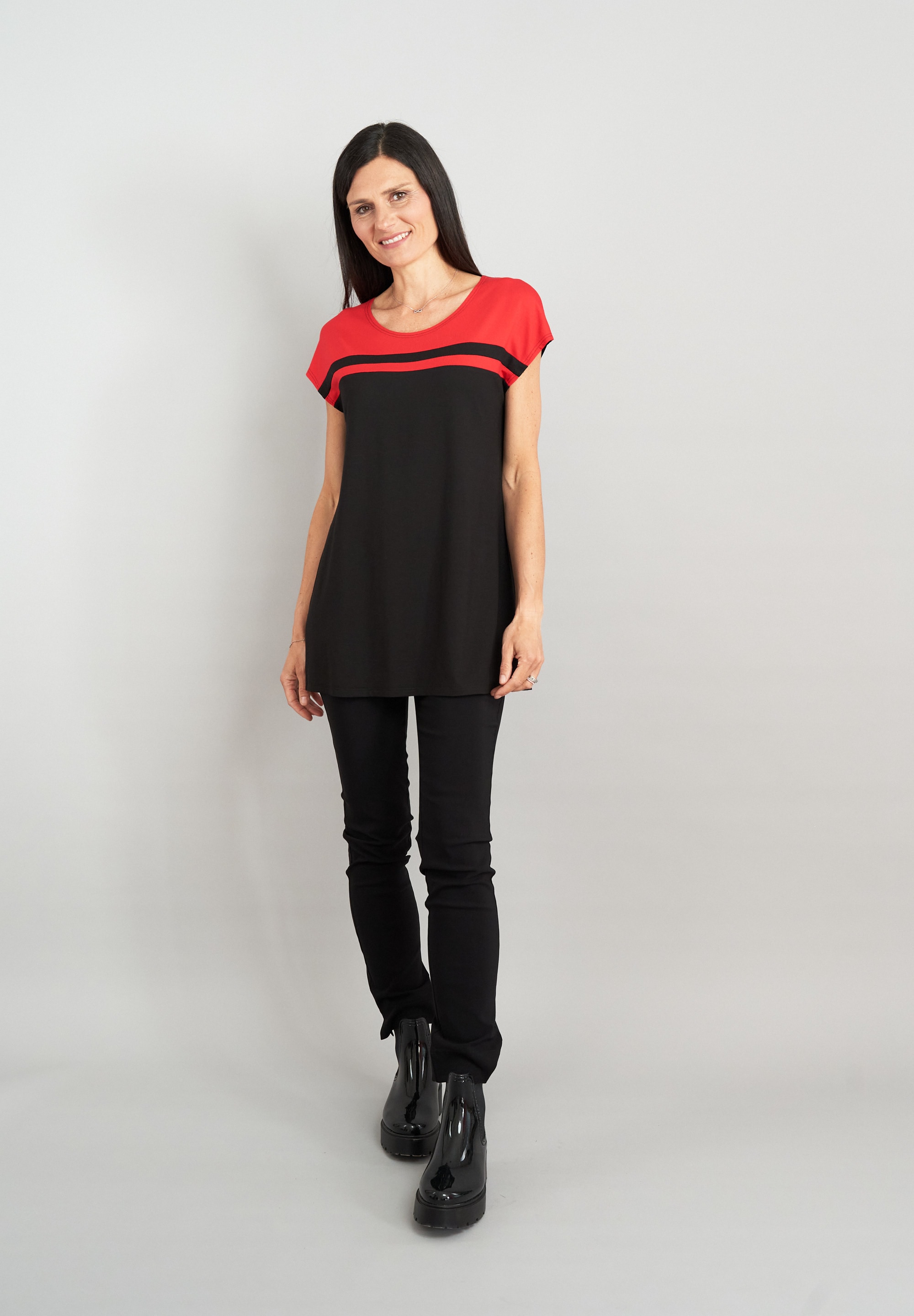 Seidel Moden T-Shirt »Exklusiv bei OTTO« Long-Top mit Colorblocking - MADE IN GERMANY