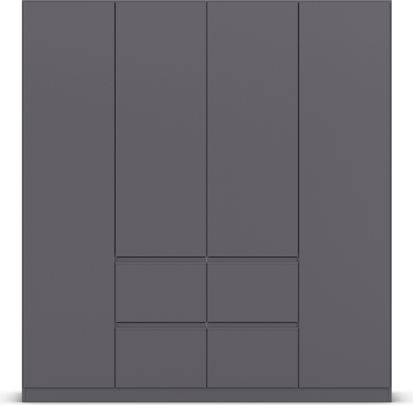 rauch Drehtürenschrank »Kleiderschrank Schrank Garderobe Wäscheschrank BRISTOL in 2 Breiten«, grifflose Front mit Push-to-Open Funktion in 2 Breiten MADE IN GERMANY