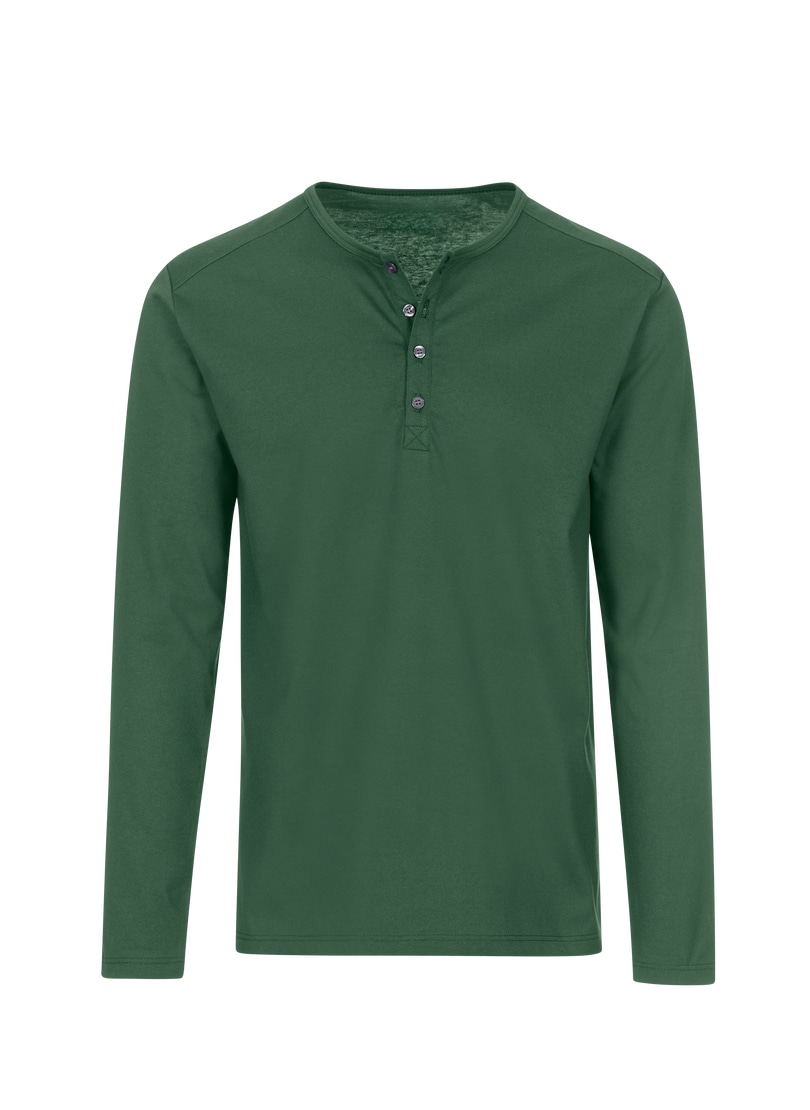 Trigema Longsleeve »TRIGEMA Langarmshirt mit Knopfleiste«, (1 tlg.)