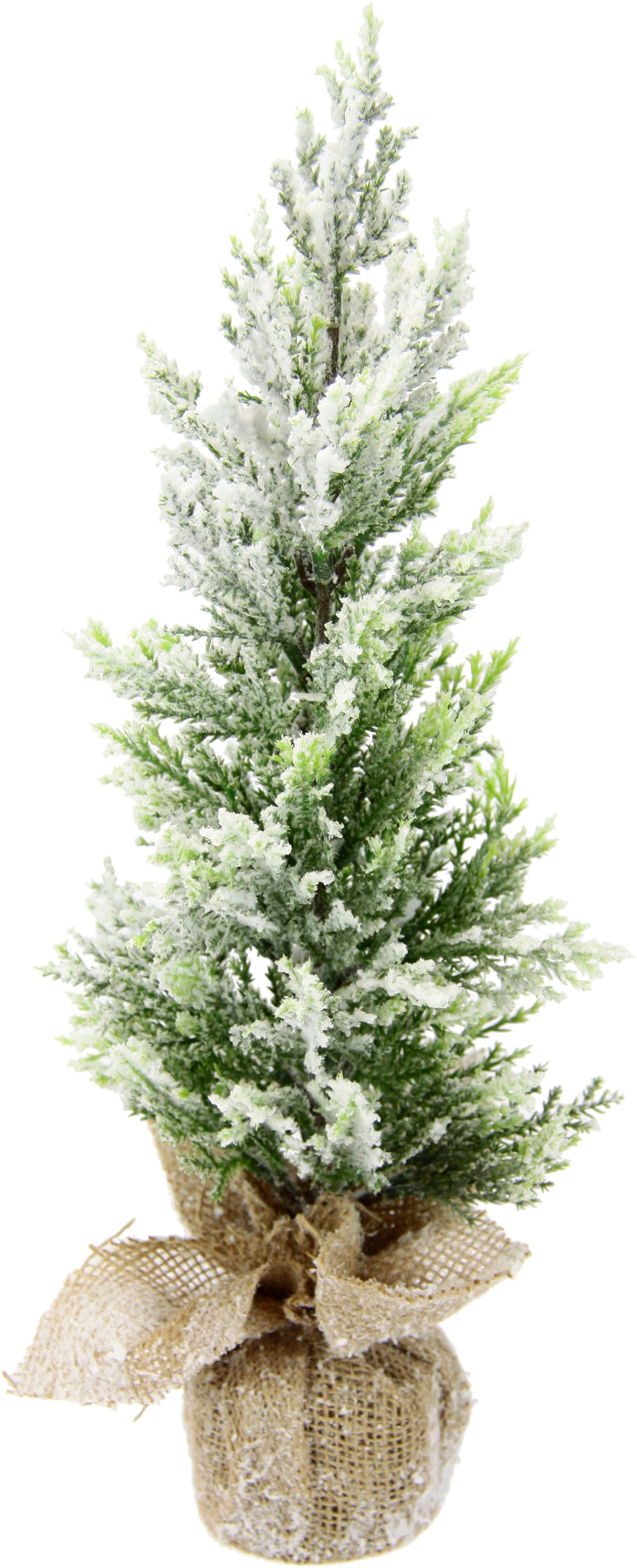 I.GE.A. Dekobaum »Weihnachtsdeko, Weihnachtsbaum«, Künstlicher Lebensbaum  mit Schnee in Jute 41 cm online kaufen