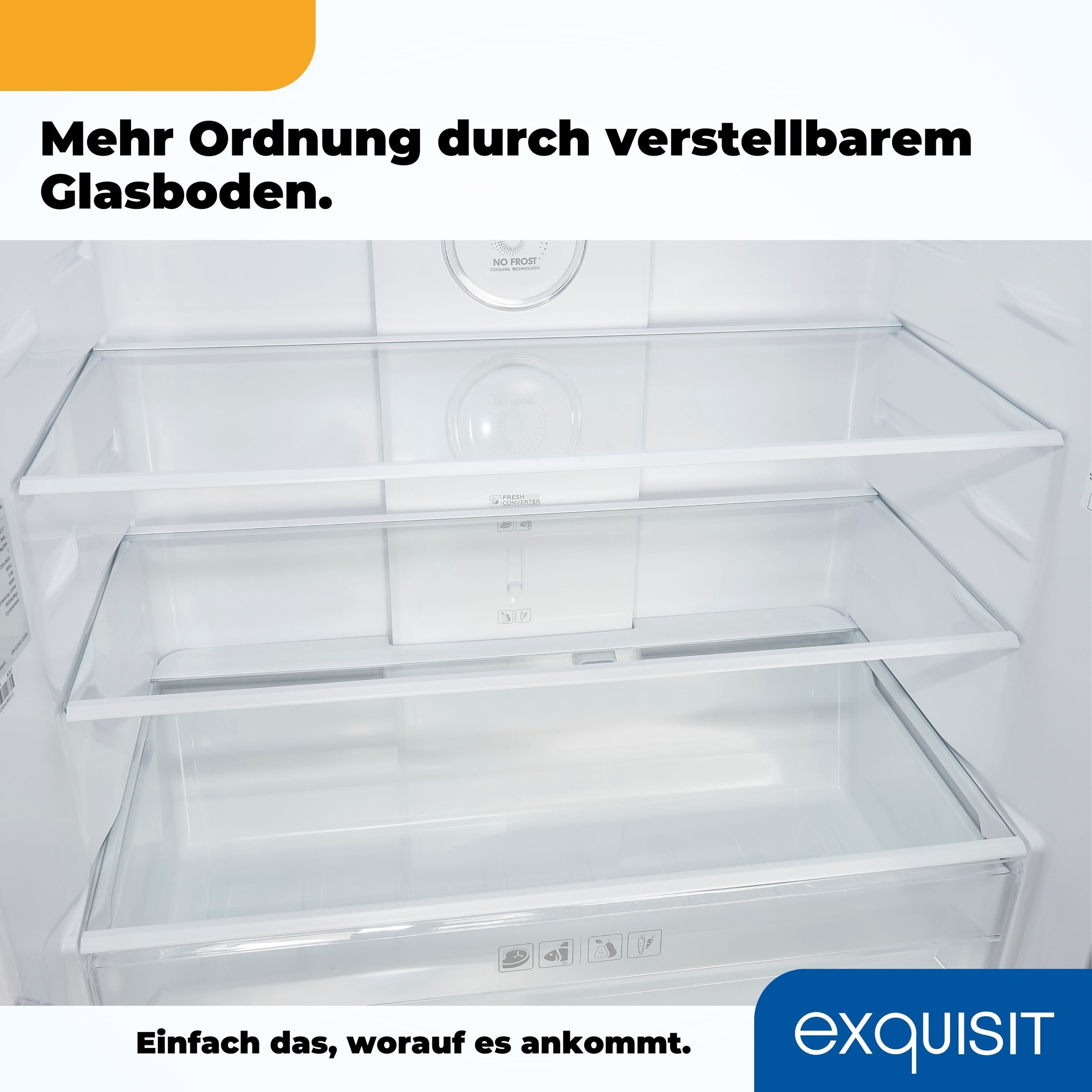 exquisit Multi Door »MD365-125-040D inoxlook« 180 cm hoch 79 cm breit