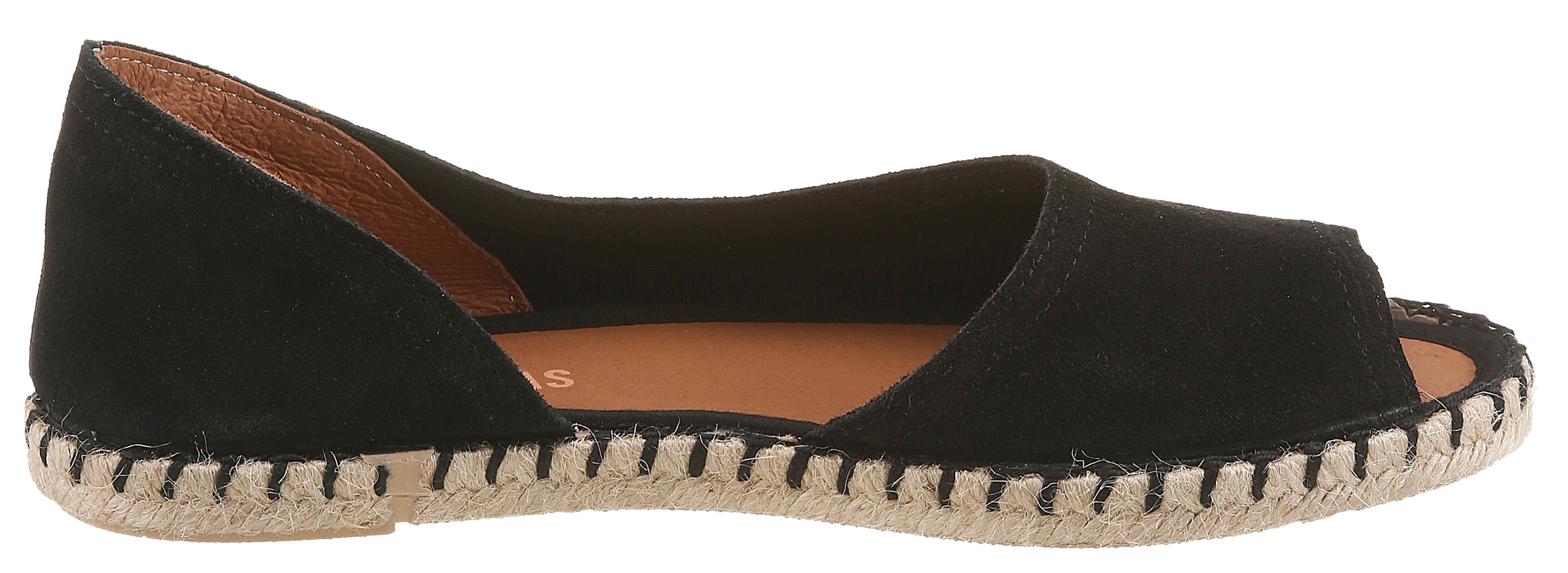 VERBENAS Espadrille »CRUZ SERRAJE«  Sommerschuh, Flat, Slipper, Ballerina in asymmetrischem Look