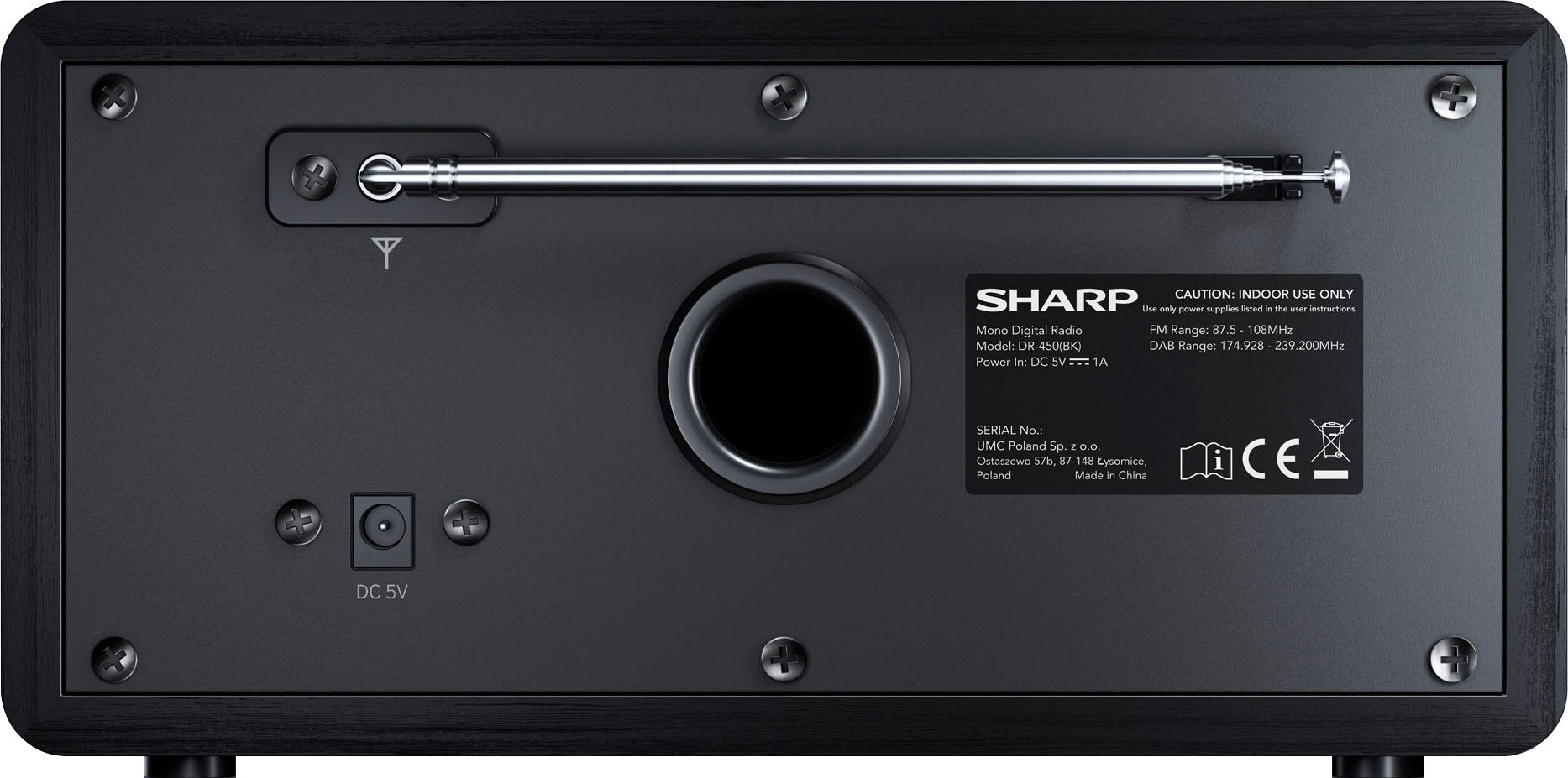 Sharp Digitalradio (DAB+) »DR-450«, (Bluetooth Automatische Senderverfolgung -Digitalradio (DAB+)-FM-Tuner mit RDS 6 W) auf Raten bestellen