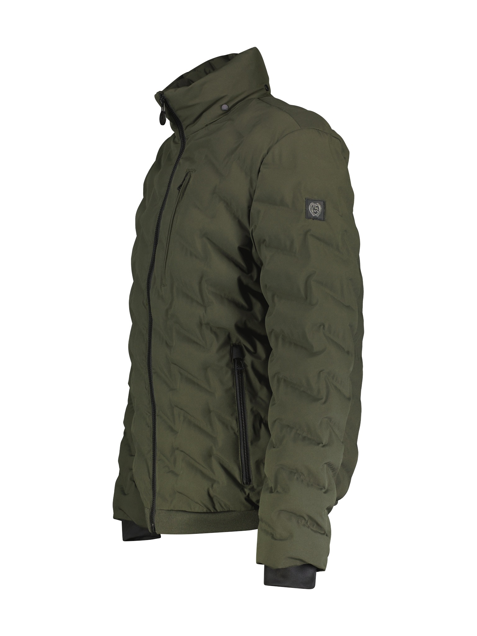 LERROS Winterjacke, mit Kapuze, mit Markenschriftzug am Bund