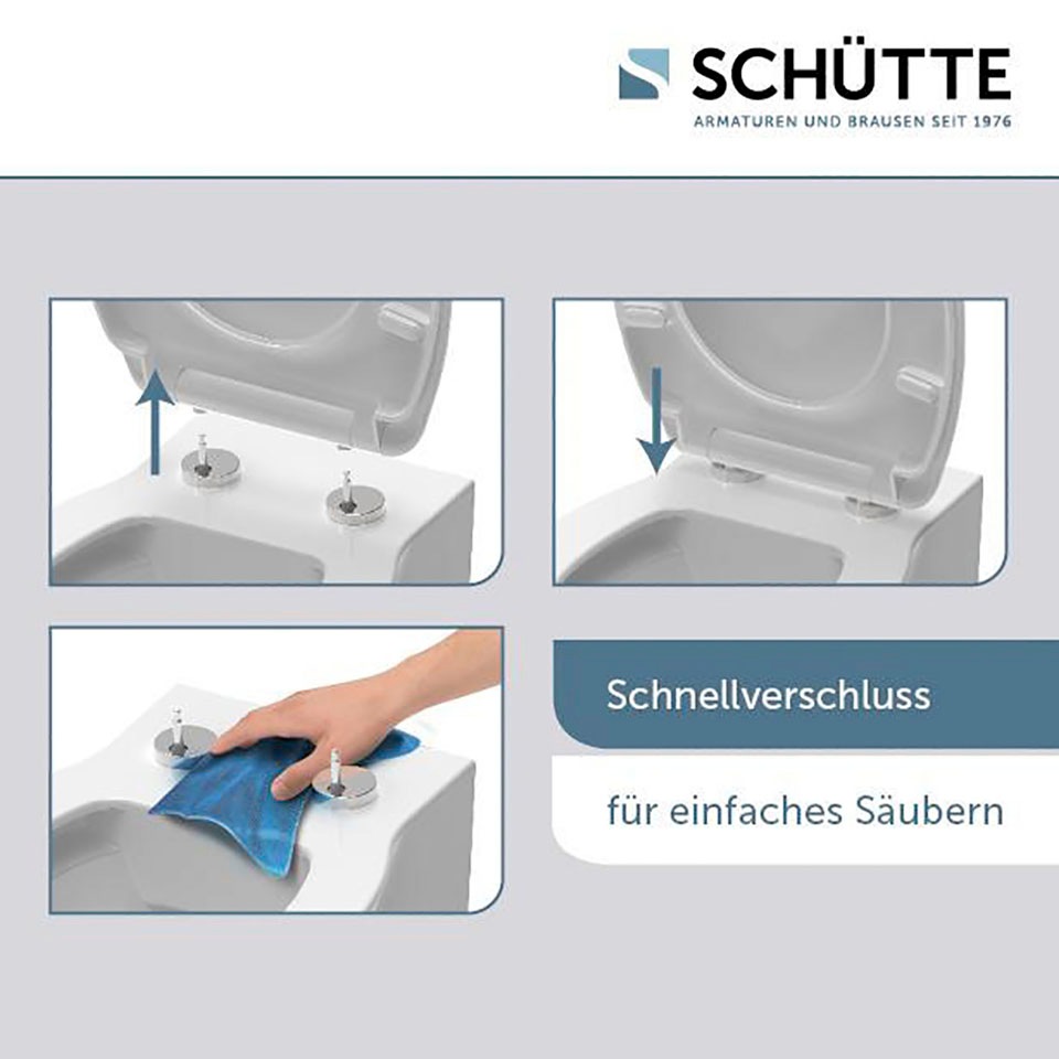 Schütte WC-Sitz »SUNSET SKY«, bruchsicher und kratzfest, Absenkautomatik, Standardmaß