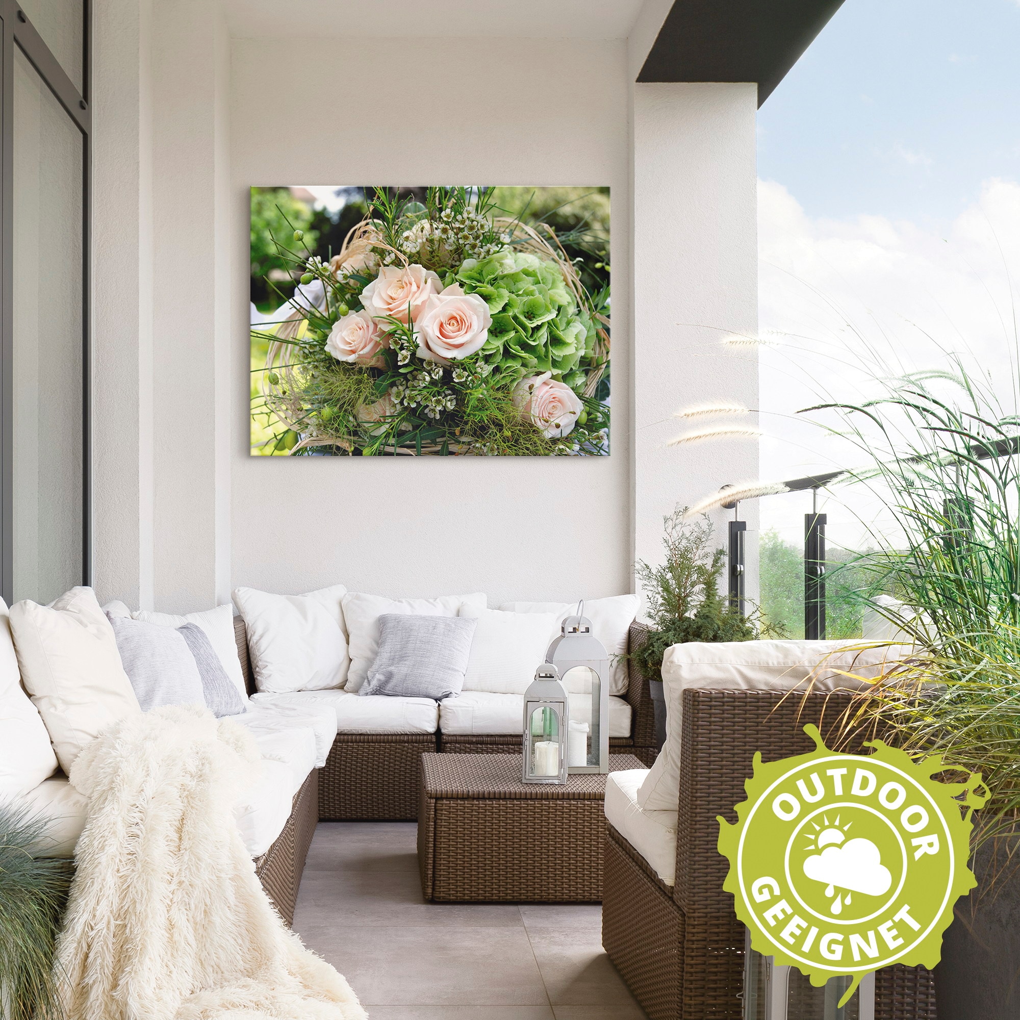 Artland Wandbild "Blumenstrauss", Blumen, (1 St.), als Alubild, Outdoorbild günstig online kaufen