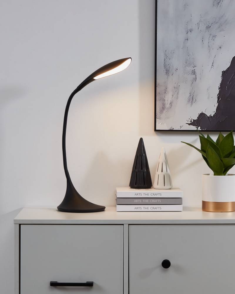 EGLO Schreibtischleuchte »DAMBERA«, Leuchtmittel LED-Modul | LED fest integriert, Tischleuchte mit Touch, dimmbar