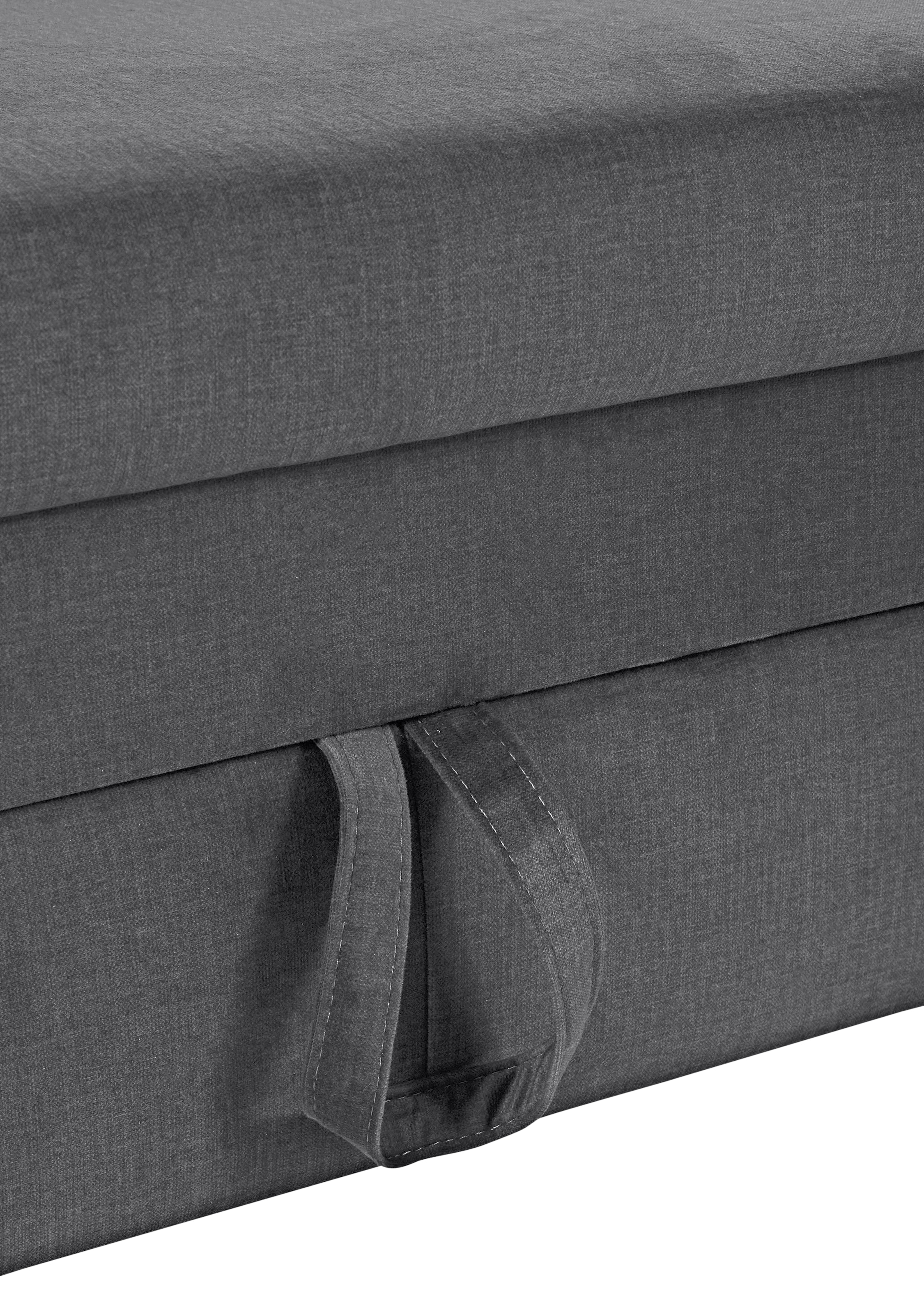 COTTA Ecksofa »Morven L-Form mit Kopfteilverstellung«, wahlweise mit Bettfunktion, Bettkasten & Wireless-Charger