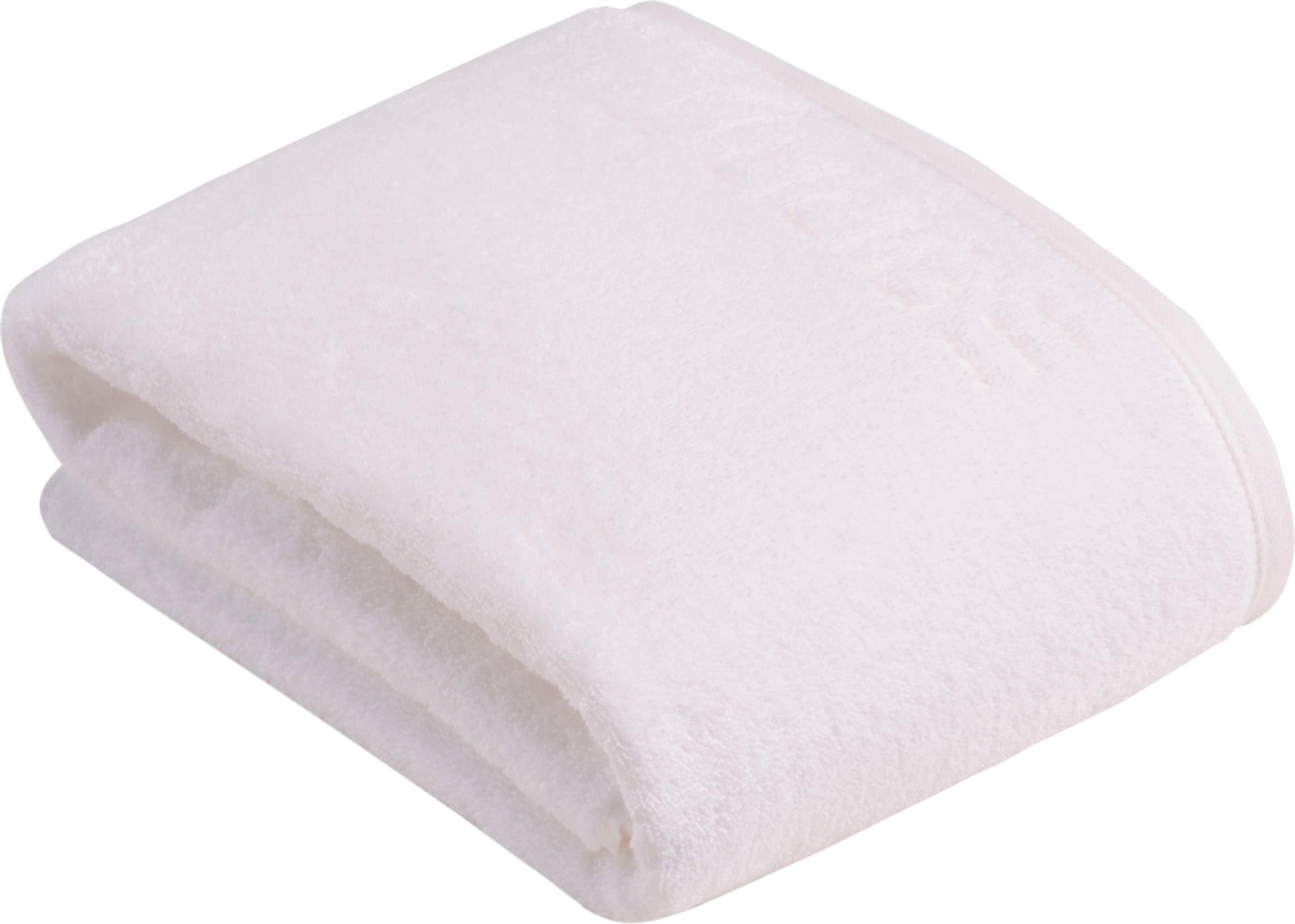 »Modern Solid« vegan produziert weiß Frottier, Obermaterial: 85% Baumwolle, 15% Lyocell (TENCEL ) B/L: 100cmx150cm, 1 Stk., Frottier