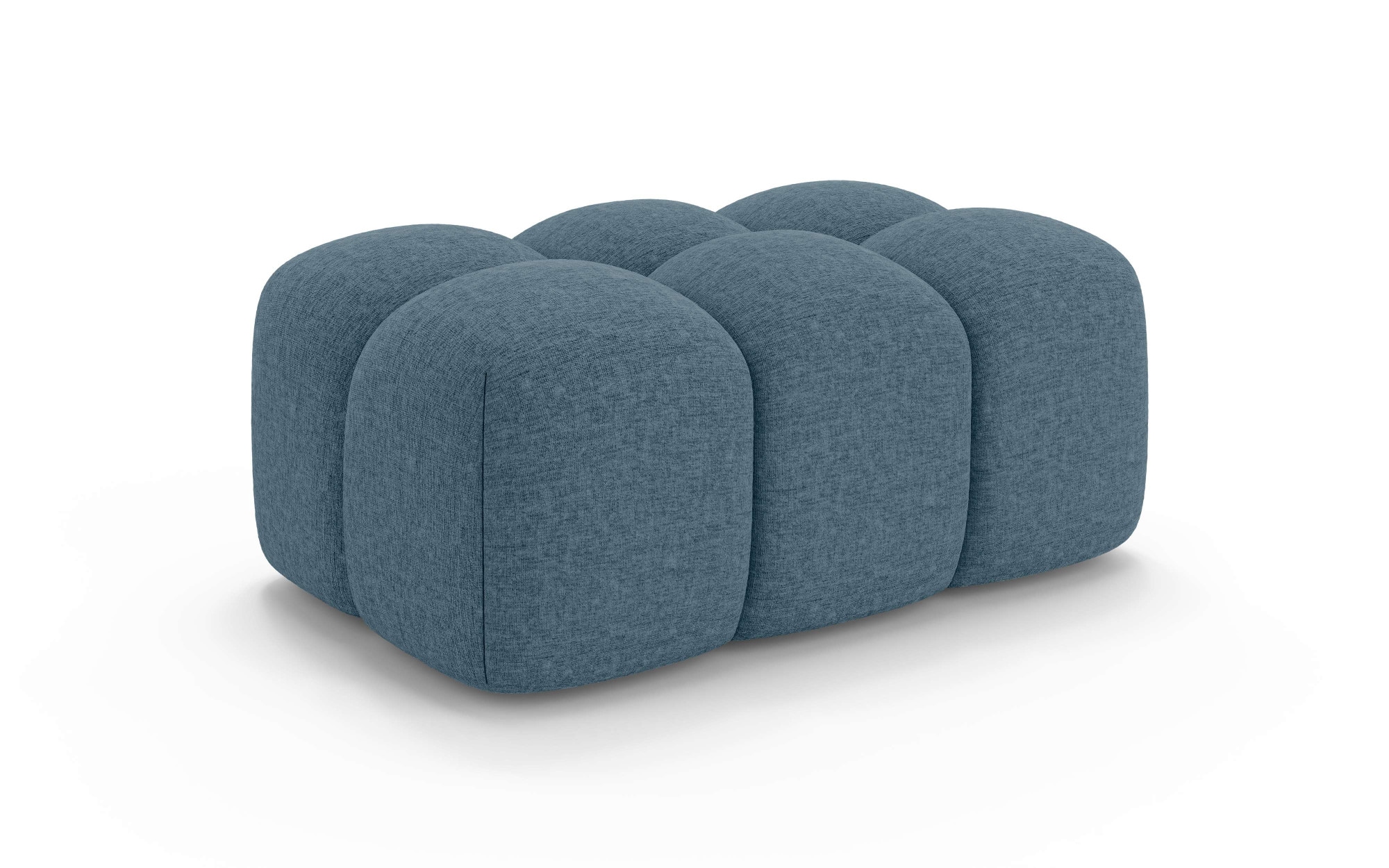 OTTO home Polsterhocker »KALLIE Sitzhocker, Bubble-Optik, Maße B/T/H: 90/60/44 cm«, moderne Steppung, hoher Sitzkomfort und modernes Design