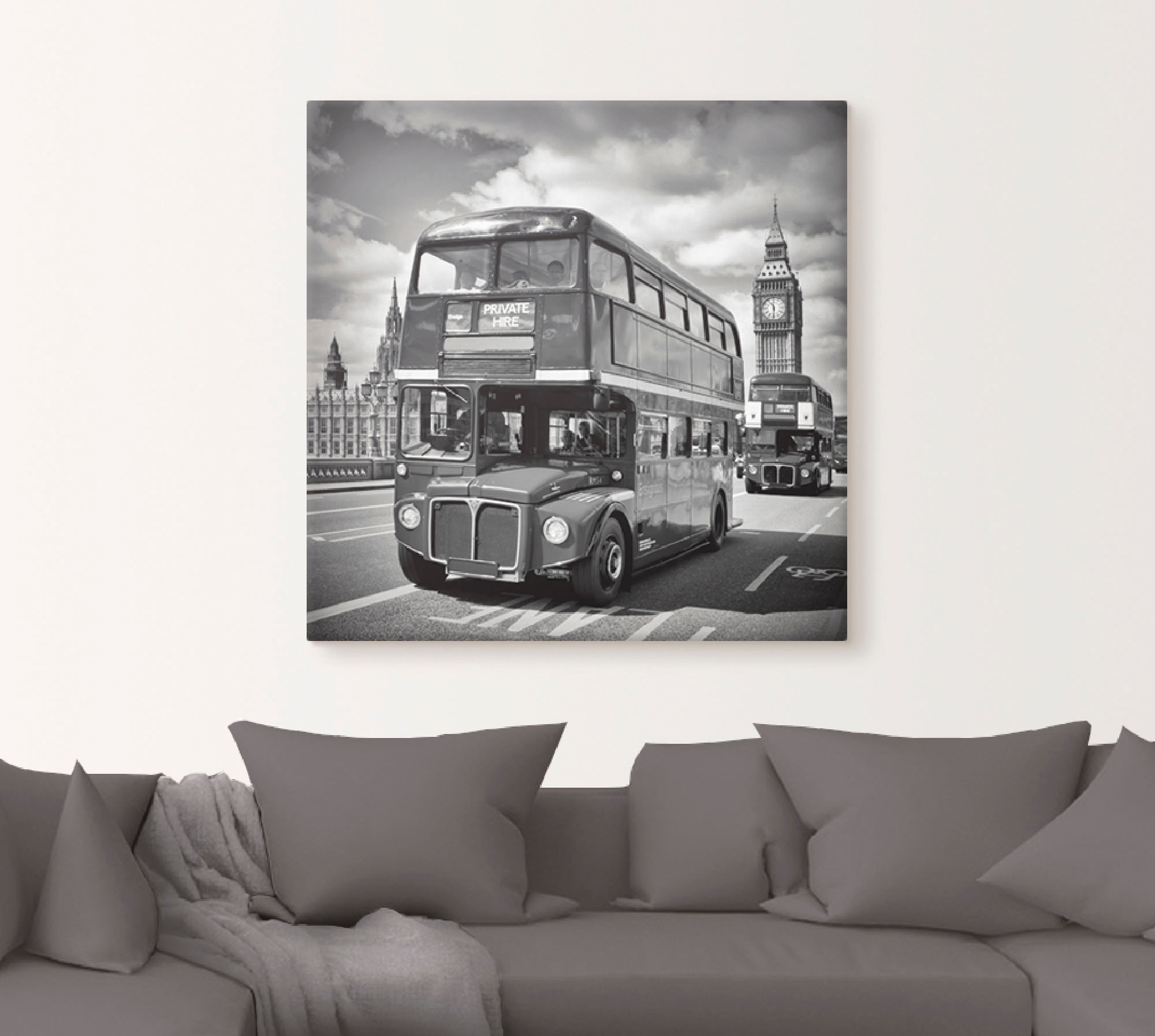 Artland Wandbild »London klassische Straßenszene«, Großbritannien, (1 St.), als Alubild, Leinwandbild, Wandaufkleber oder Poster in versch. Größen