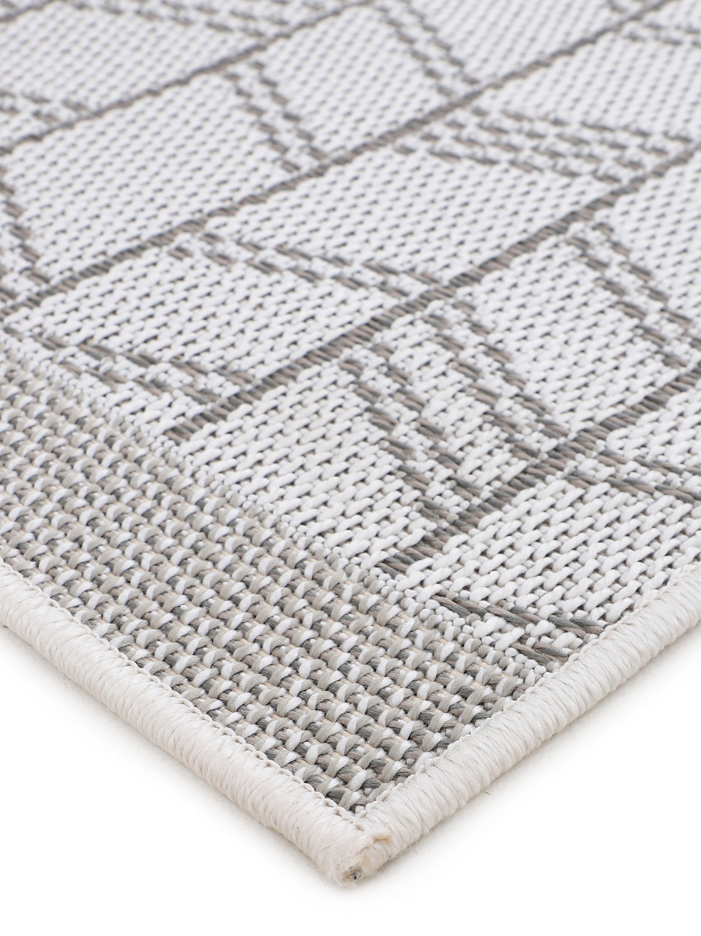 carpetfine Teppich »Boho 102«, rechteckig, 4 mm Höhe, robustes Flachgewebe, Sisal Optik, UV-beständig, Außenbereich