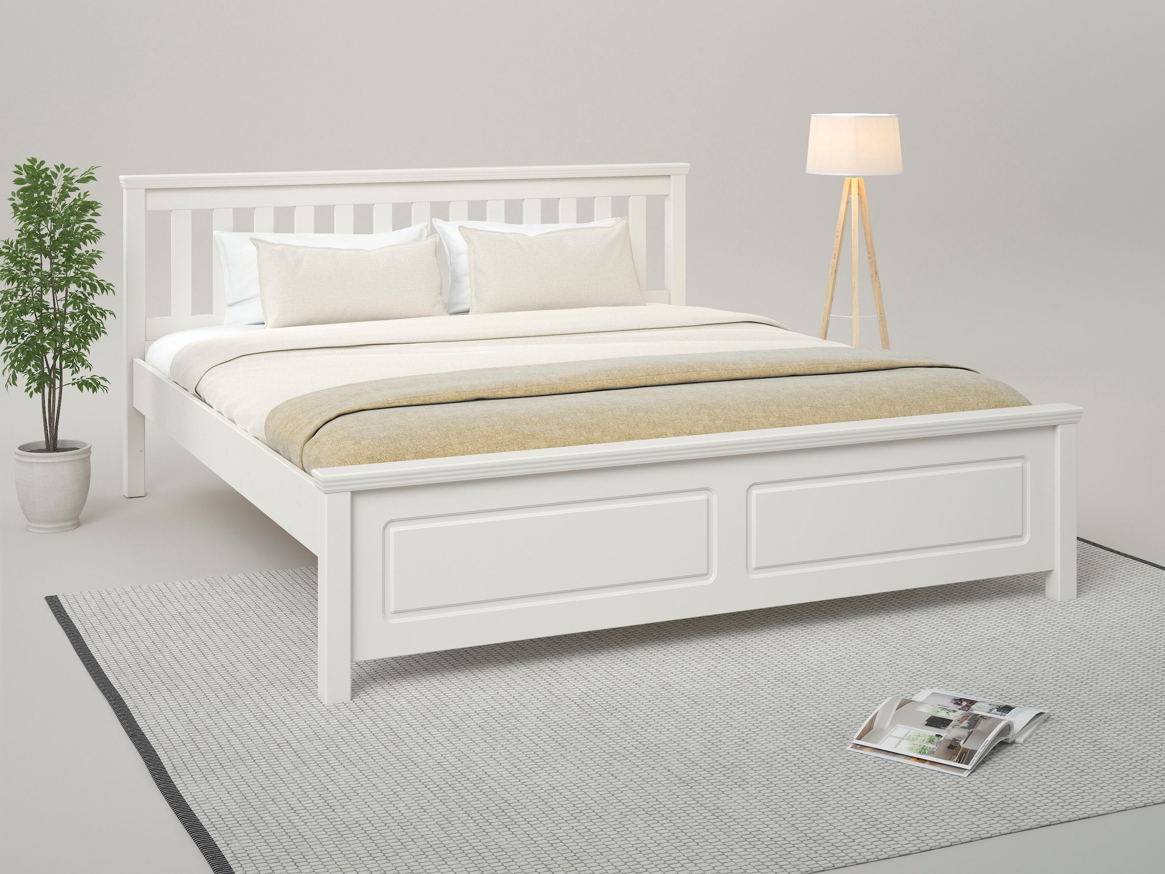 OTTO home Bett »Fredegard, skandinavischer Stil, vielseitig kombinierbar, 2 günstig online kaufen