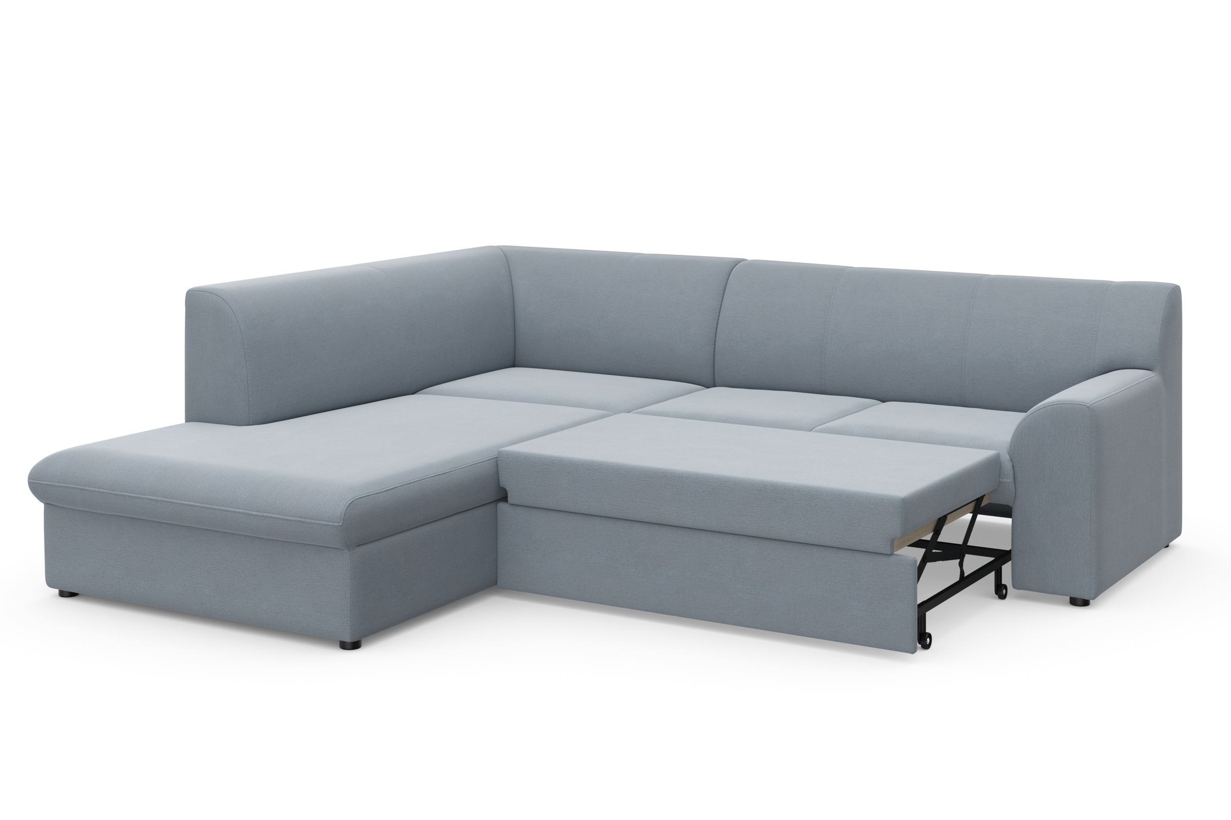 DOMO collection Ecksofa »Topper zeitlos elegant, kompakte Stellmaße, OTTOs Choice, L-Form«, mit Ottomane, wahlweise mit Schlaffunktion