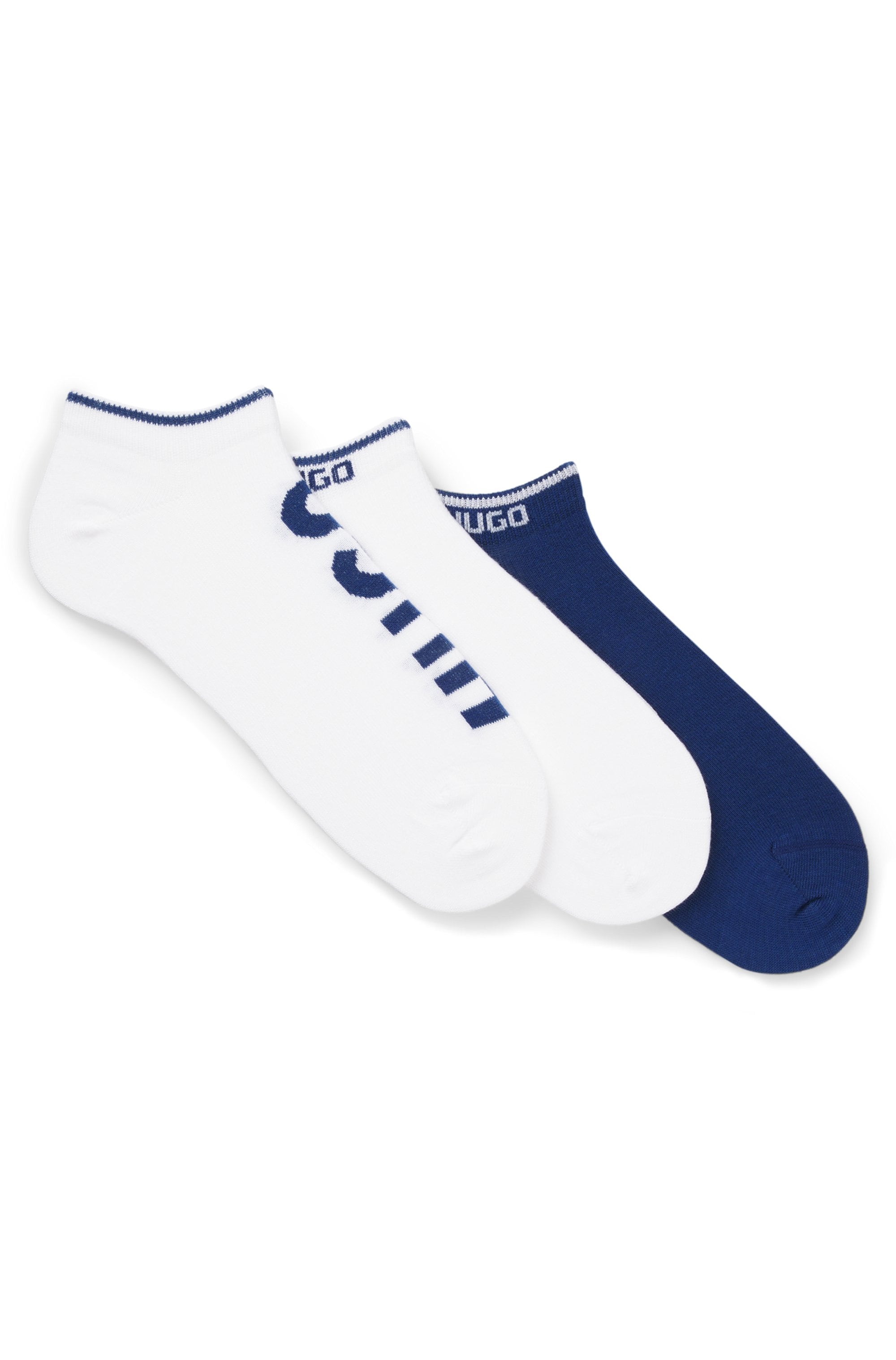 HUGO Underwear Sneakersocken »3P AS LOGO CC« 3 Paar tlg. mit Logodetails