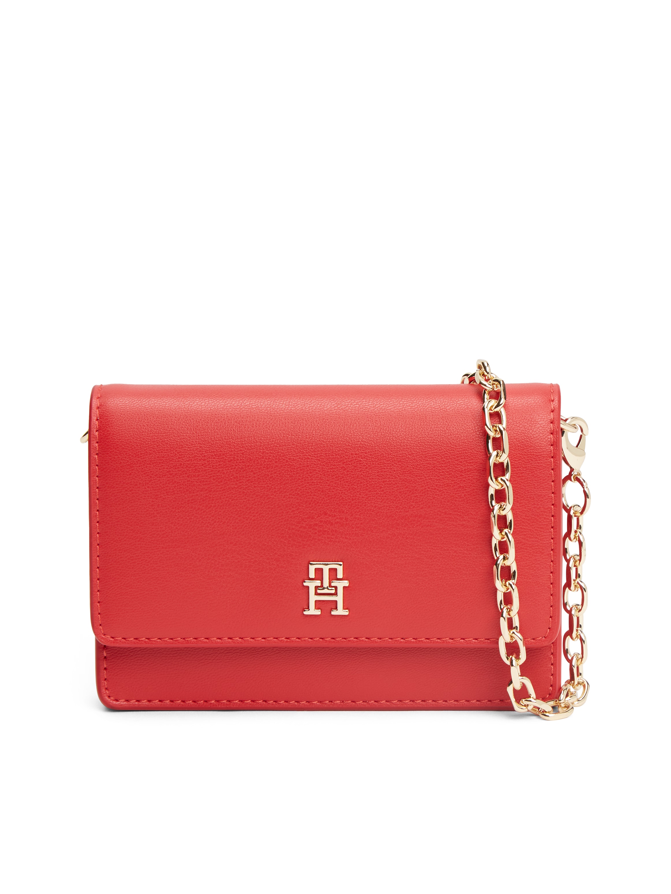 Tommy Hilfiger Kartenetui »TH ICON CARD HOLDER W/CHAIN« , Damen Geldbeutel, Portemonnaie, Minibag mit TH-Logoemblem