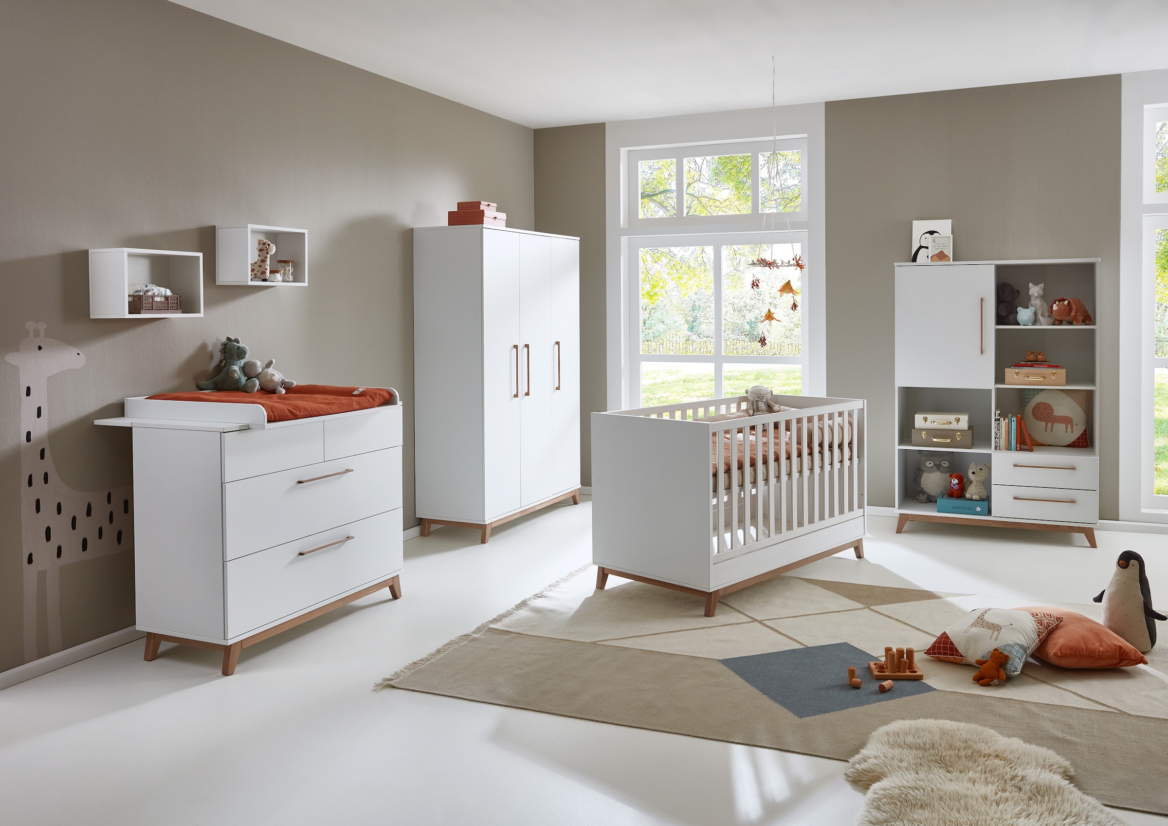 arthur berndt Wickelkommode »Wickelkommode »Lina« mit abnehmbarem Wickelaufsatz«, bis 15 kg, 115 cm