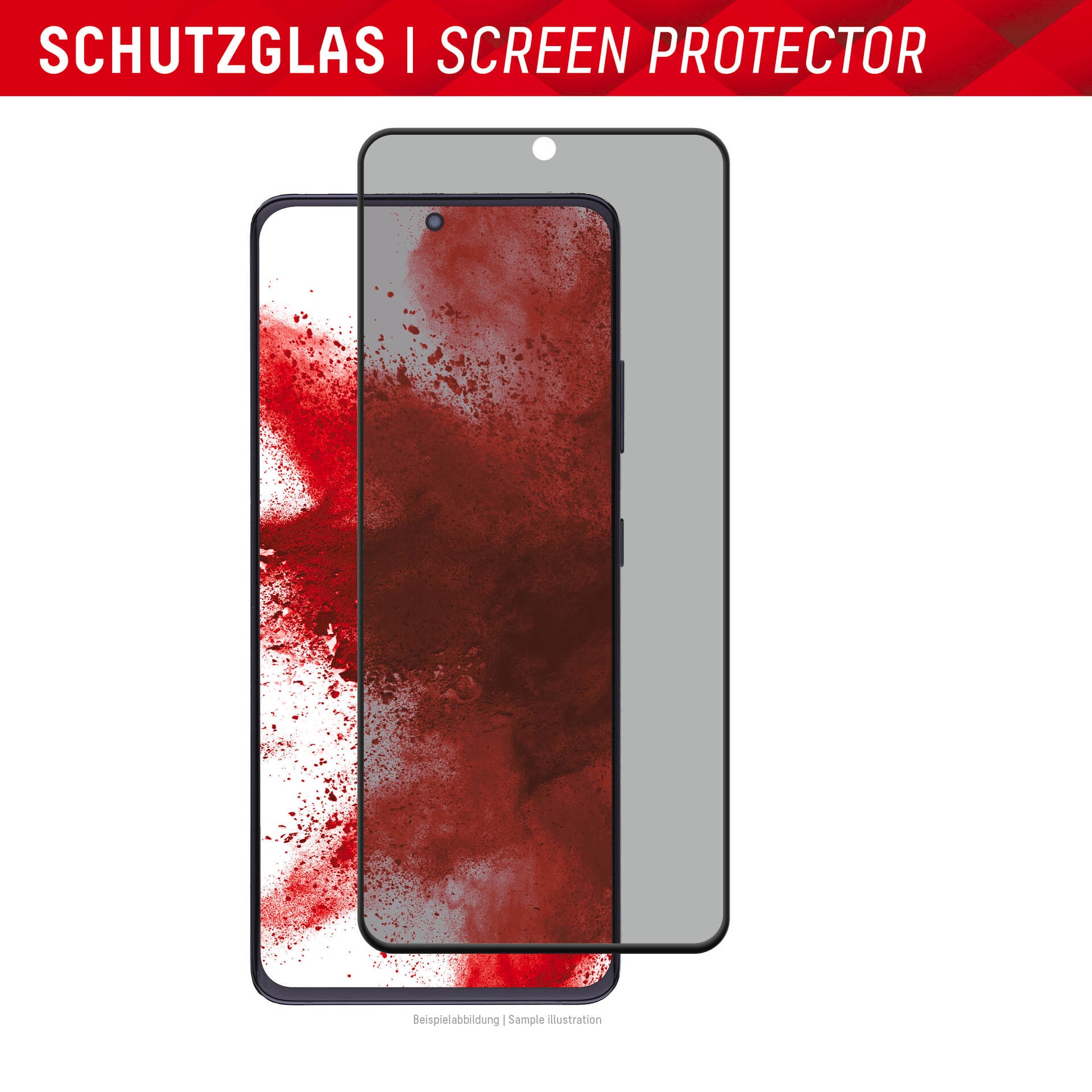 Displex Displayschutzglas »Privacy Glass 3D - Samsung Galaxy S23 Ultra«, Blickschutz Displayschutzfolie Displayschutz kratzer-resistent 10H