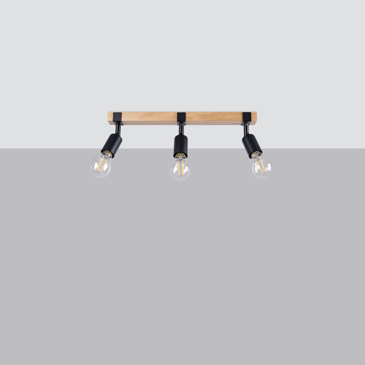 SOLLUX lighting Deckenleuchte »ZUCA«, 3 flammig, Leuchtmittel E27   ohne Le günstig online kaufen