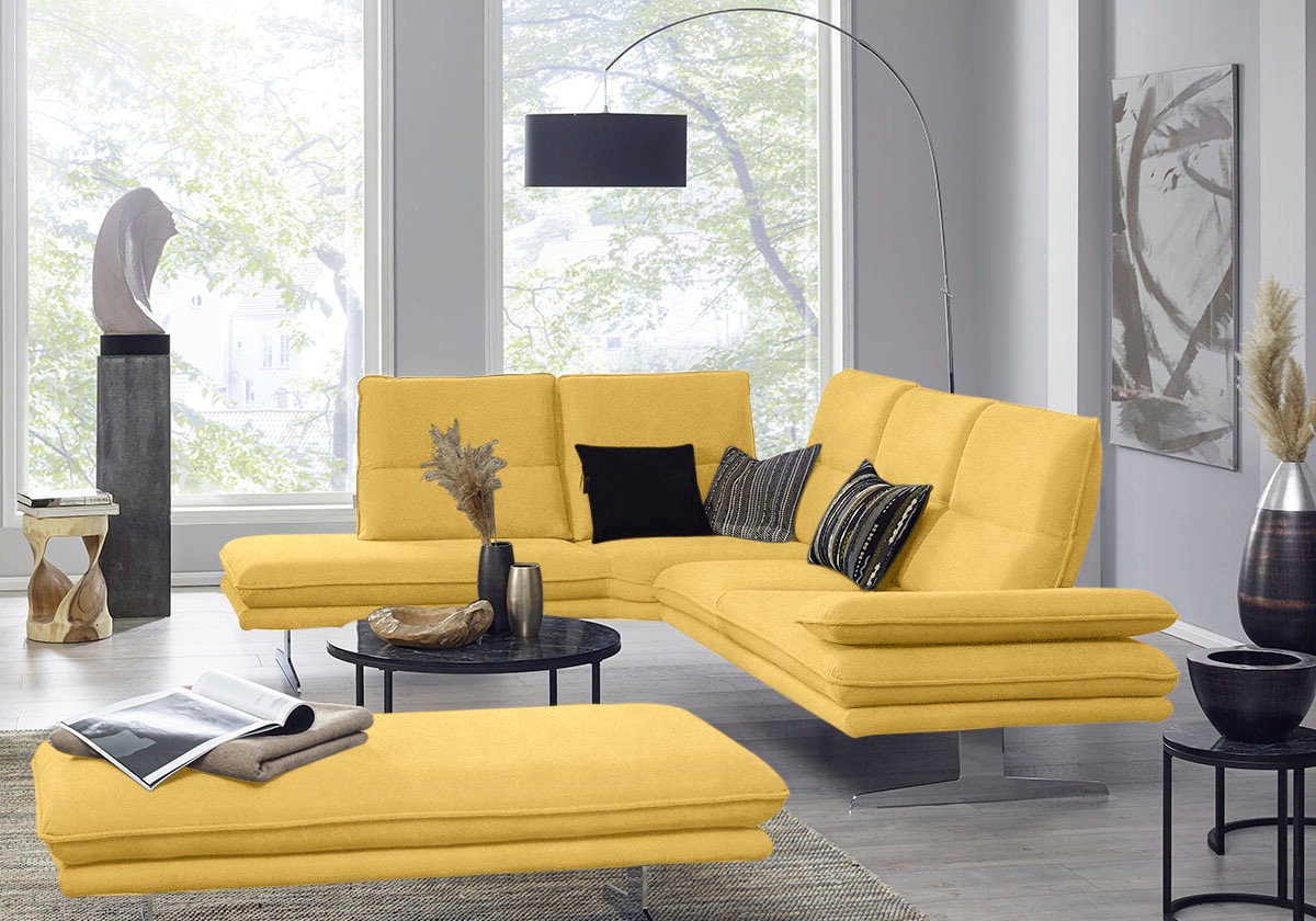 W.SCHILLIG Ecksofa "broadway, Designsofa, mit tollem Sitzkomfort, L-Form", günstig online kaufen