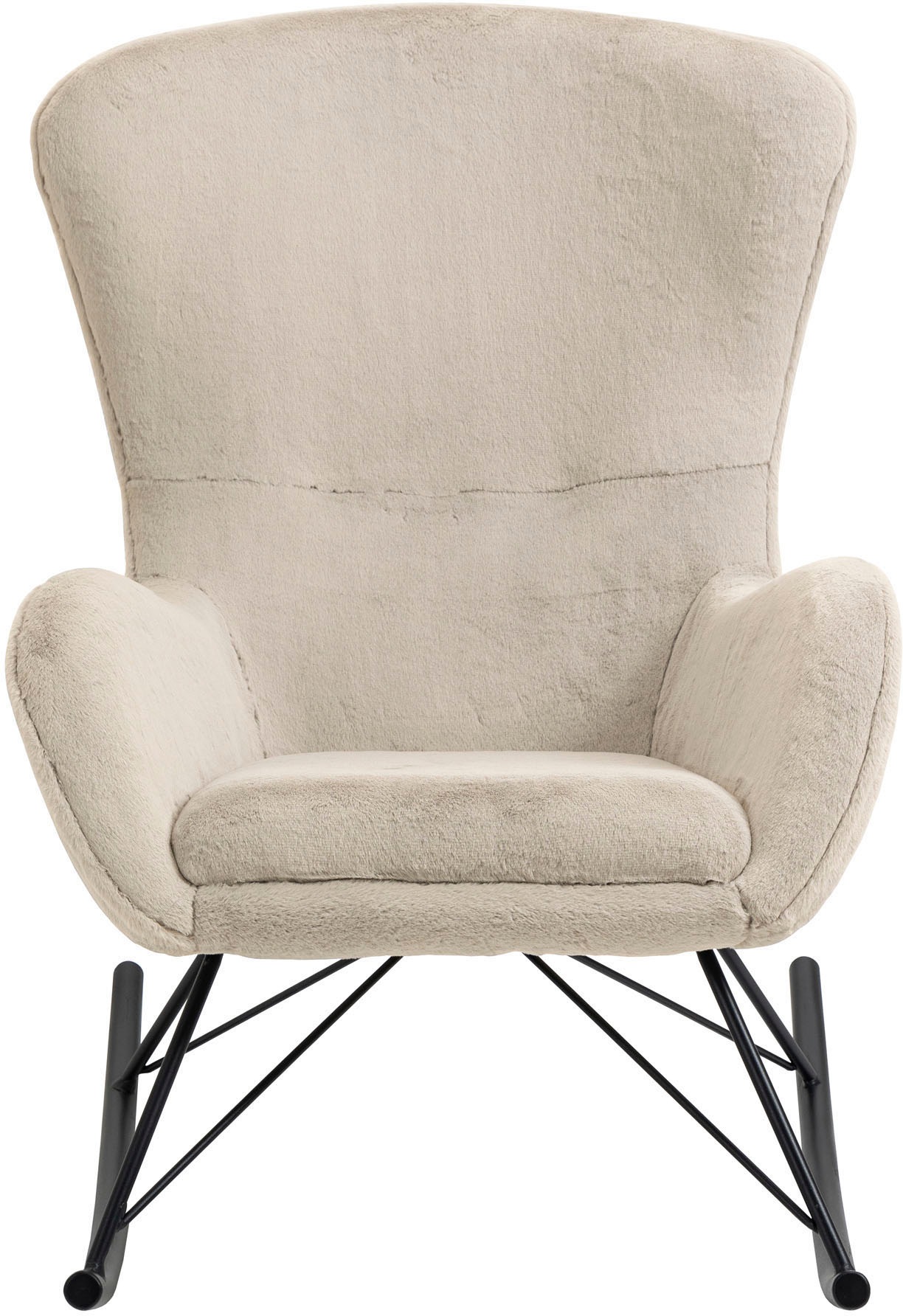 SalesFever Schaukelstuhl »Komfortabel entspannen« () in Lammfelloptik günstig online kaufen