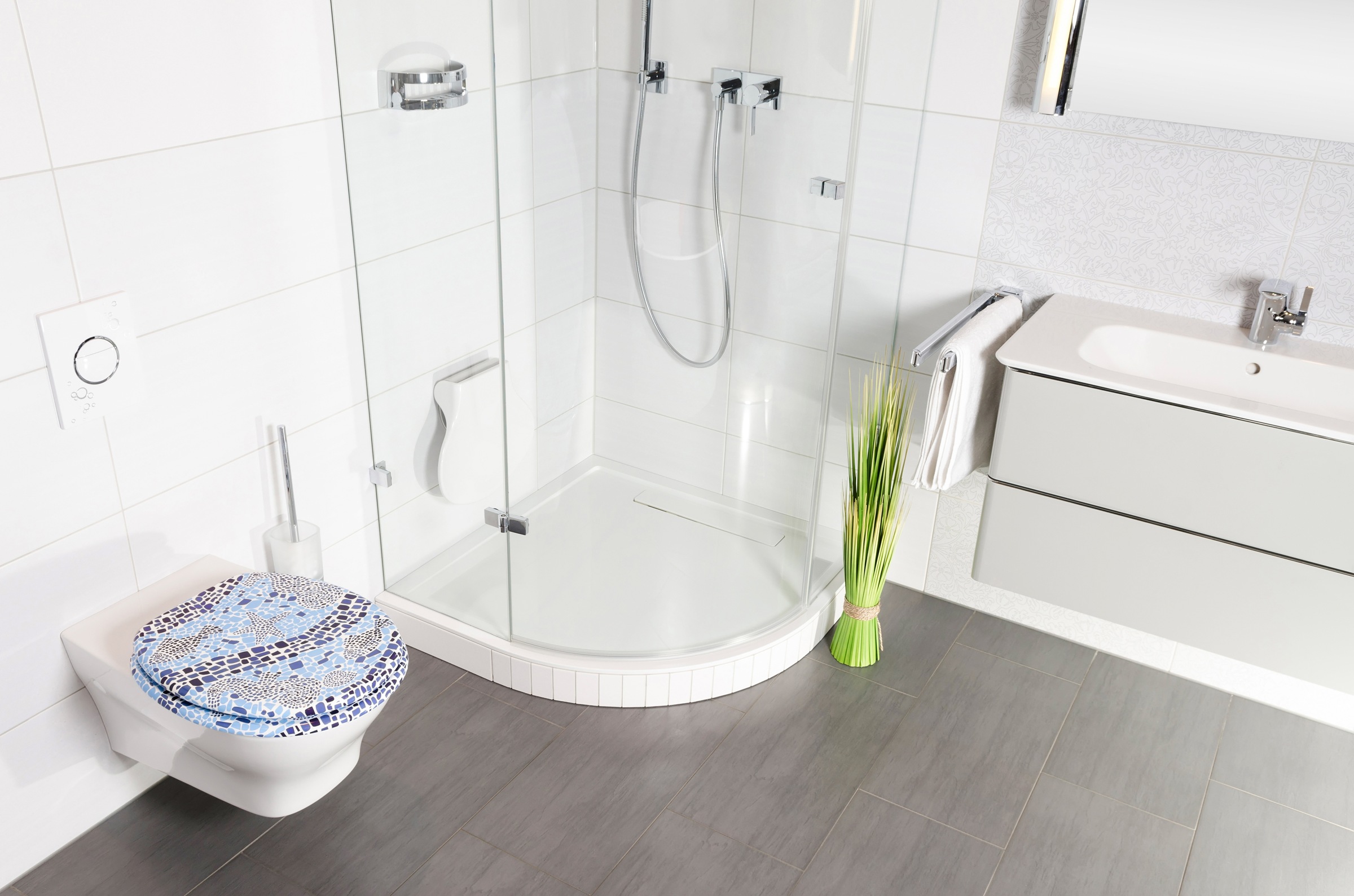 Sanilo WC-Sitz »Mosaic World«, mit Absenkautomatik günstig online kaufen