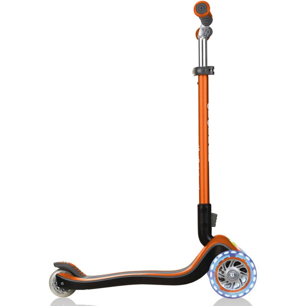 Globber Dreiradscooter »ELITE PRIME, mit Leuchtrollen und Leuchtdeck«