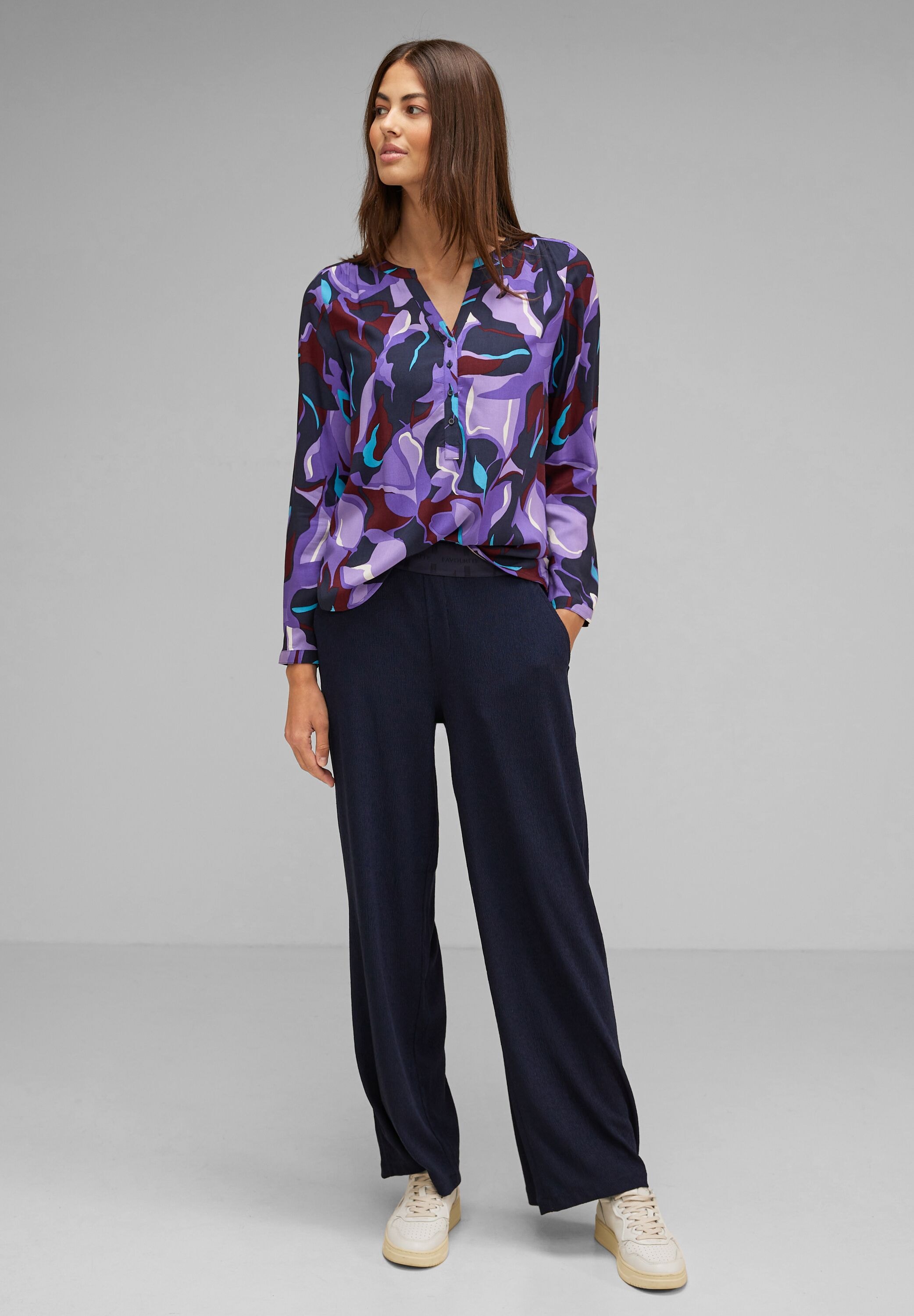 STREET ONE Druckbluse »Viskose-Bluse Style mit bestellen Blüten-Print Bamika Moderner Print«